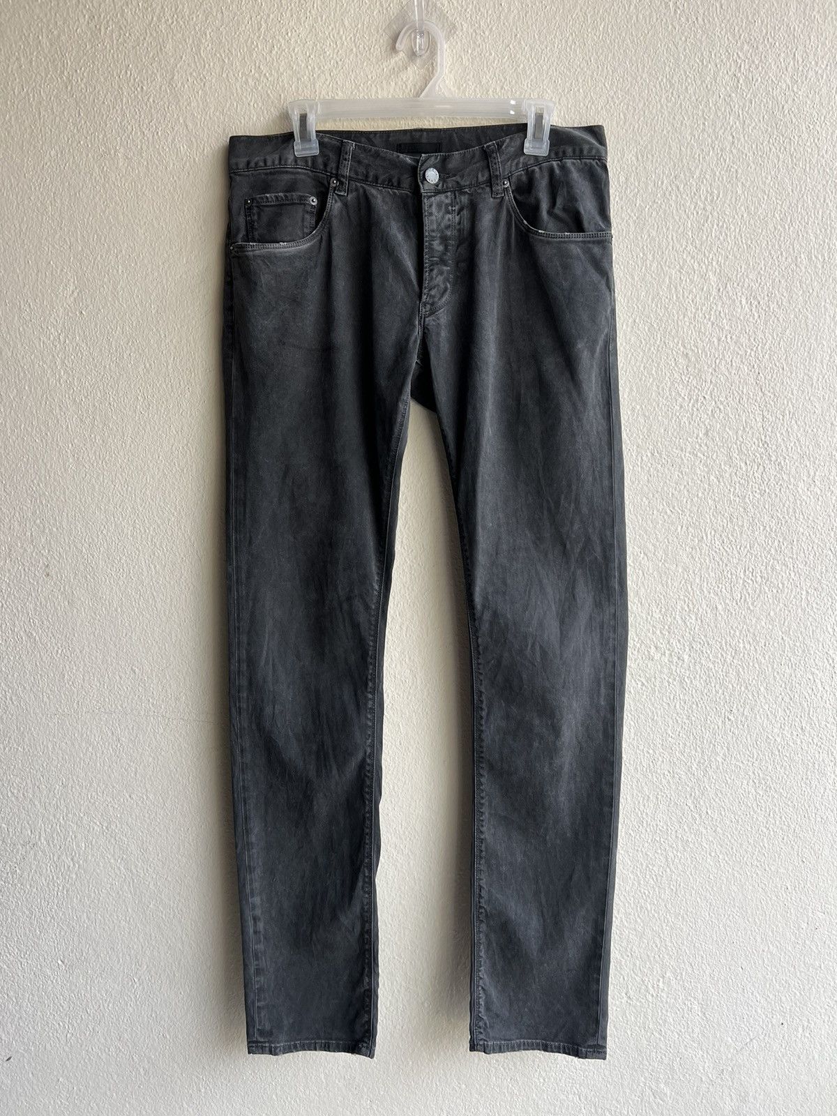 Distressed Prada Waxed Jeans
