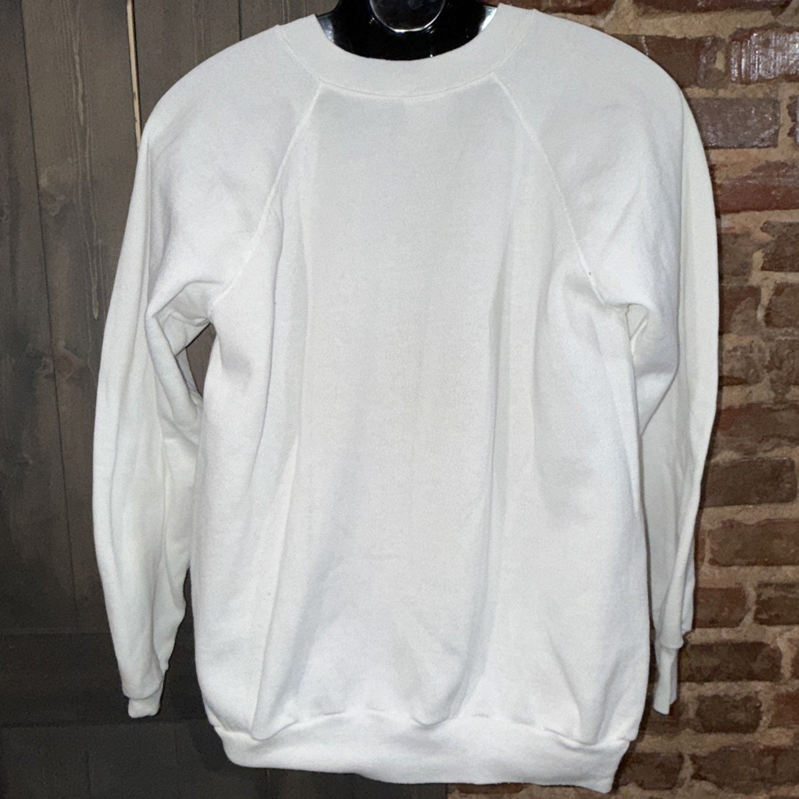 Hanes Vintage Desert Storm Shield 90’s Sweatshirt White XL Eagle Size US XL / EU 56 / 4 - 5 Thumbnail