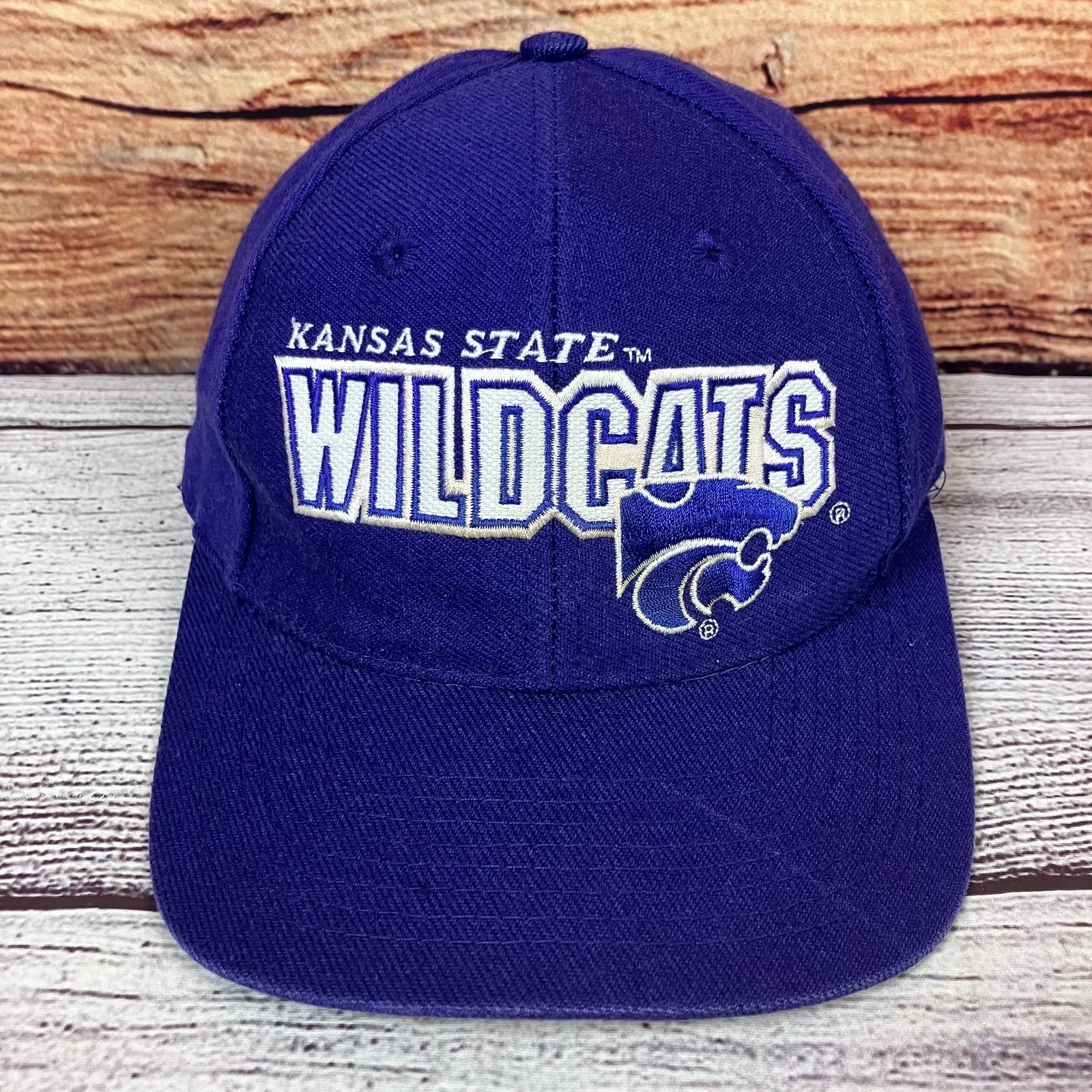 Sports Specialties × Vintage 1990s Kansas State Wildcats Sports Specialties Snapback Hat Size ONE SIZE - 1 Thumbnail