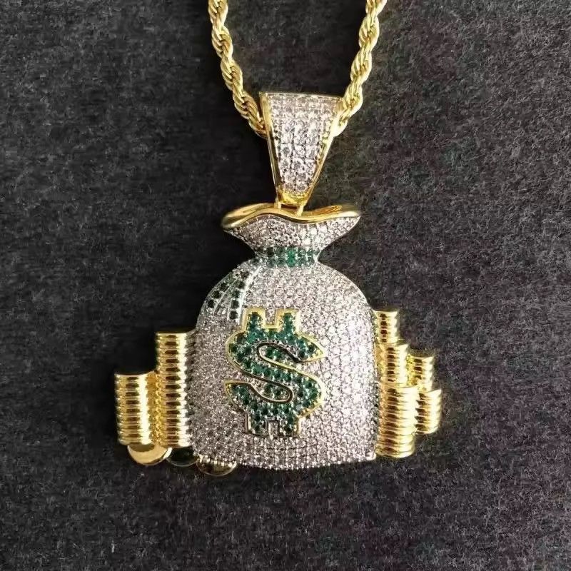 Japanese Brand Money Bag Streetwear Necklace Chain Size ONE SIZE - 2 Thumbnail