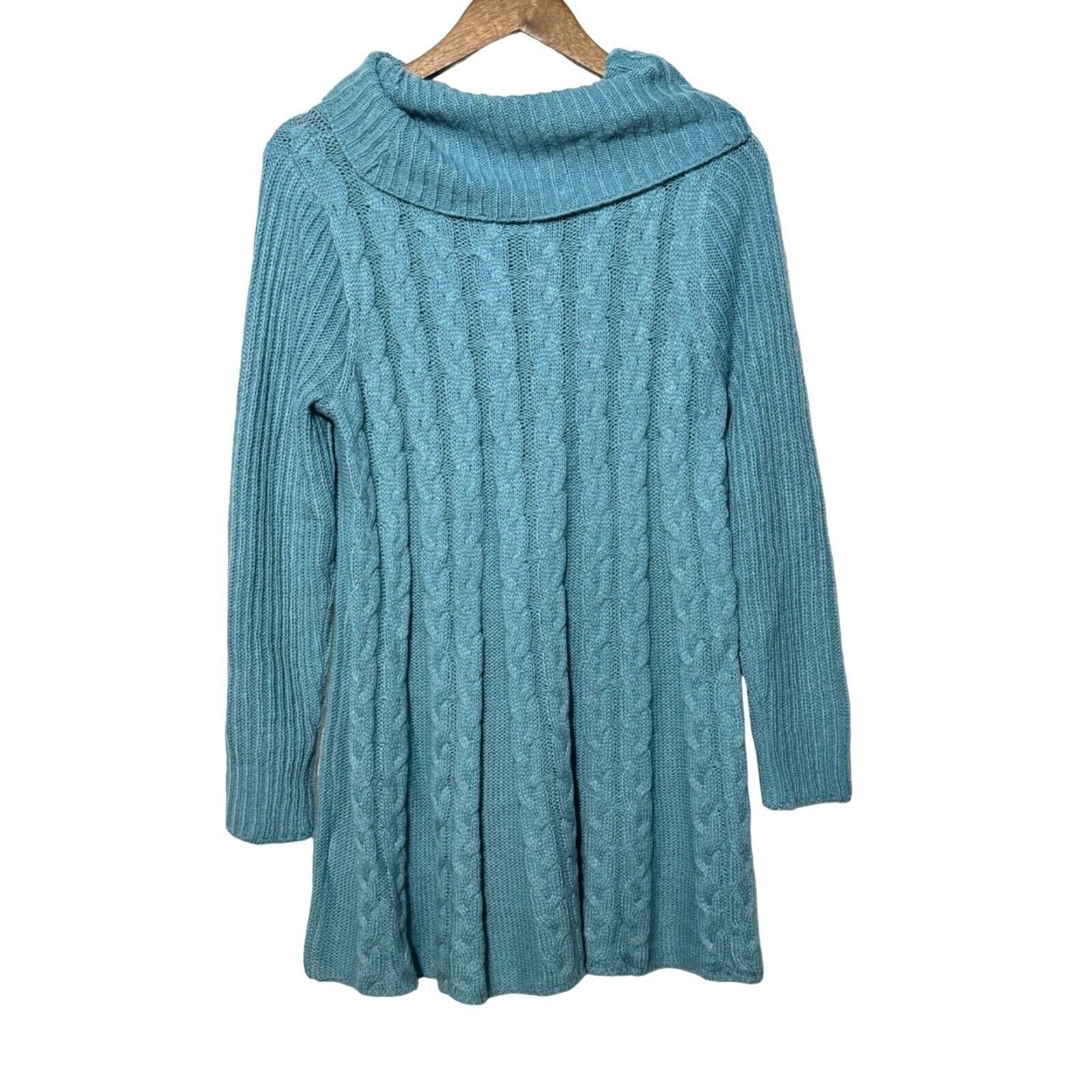 Jos. A. Bank Joseph A. Sweater Womens Medium NWT Adriatic Blue Tunic Size M / US 6-8 / IT 42-44 - 2 Thumbnail