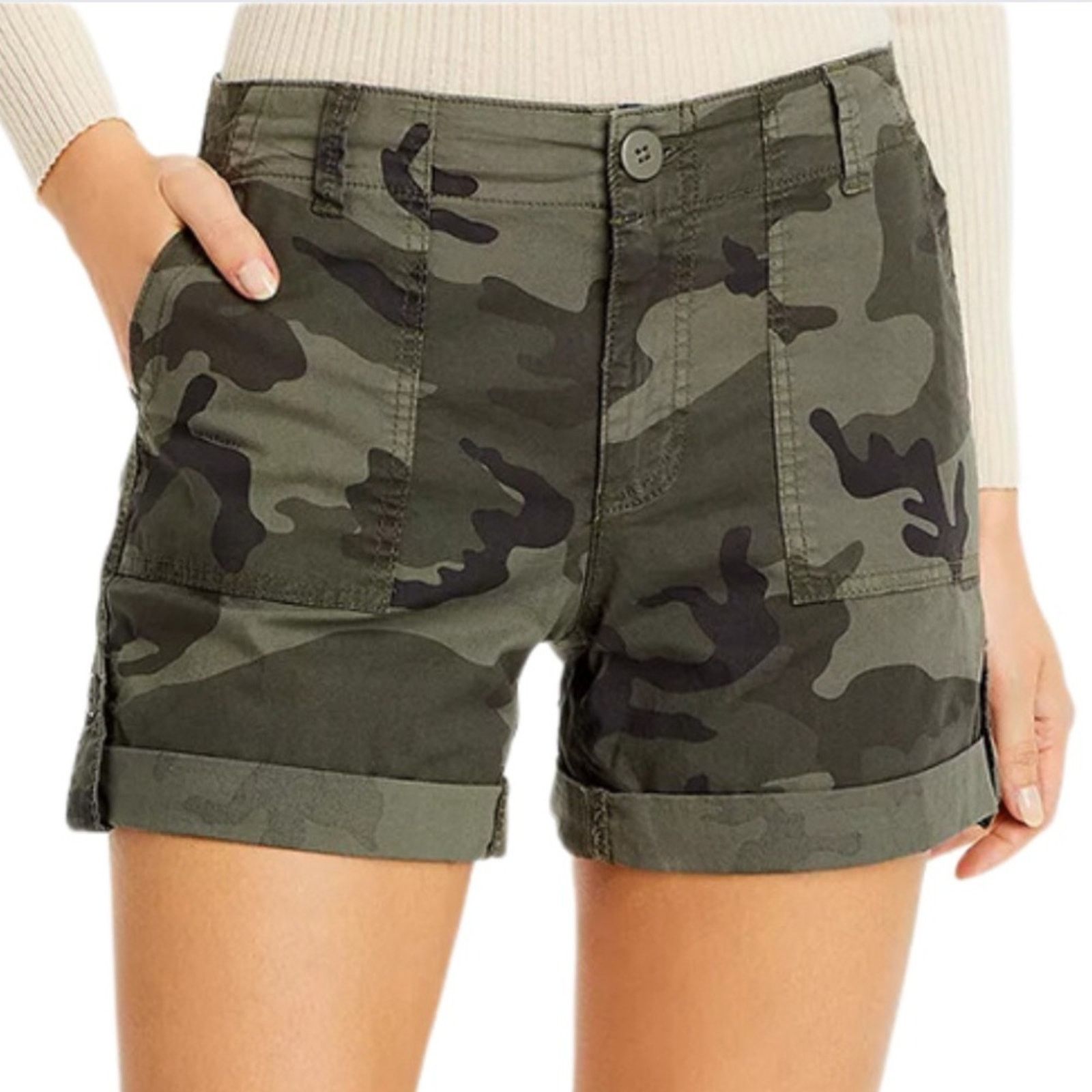 Sanctuary New with Tags Sanctuary Social Standard Camo Utility Shorts Size 27" / US 4 / IT 40 - 1 Thumbnail