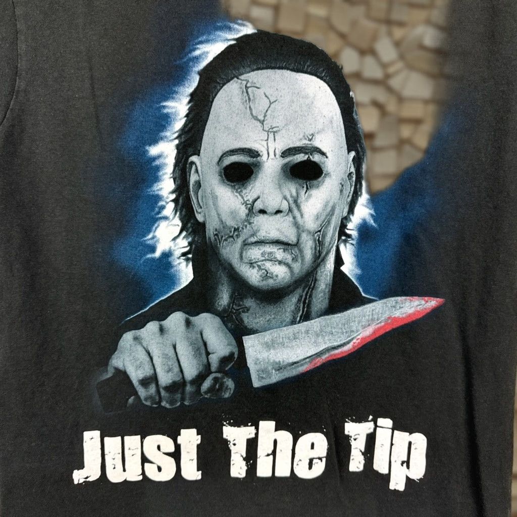 Vintage VINTAGE Halloween T-Shirt Men M Michael Myers Bloody Horror Short Sleeve Black 2010s Size US M / EU 48-50 / 2 - 1 Thumbnail