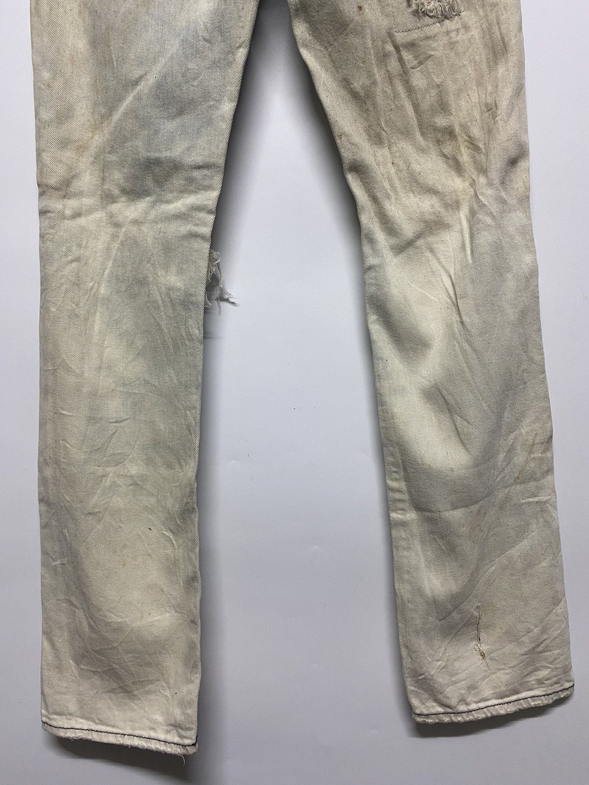 Guess × Vintage Vintage GUESS Los Angelas Skinny Distressed Denim Jeans Size US 34 / EU 50 - 13 Thumbnail
