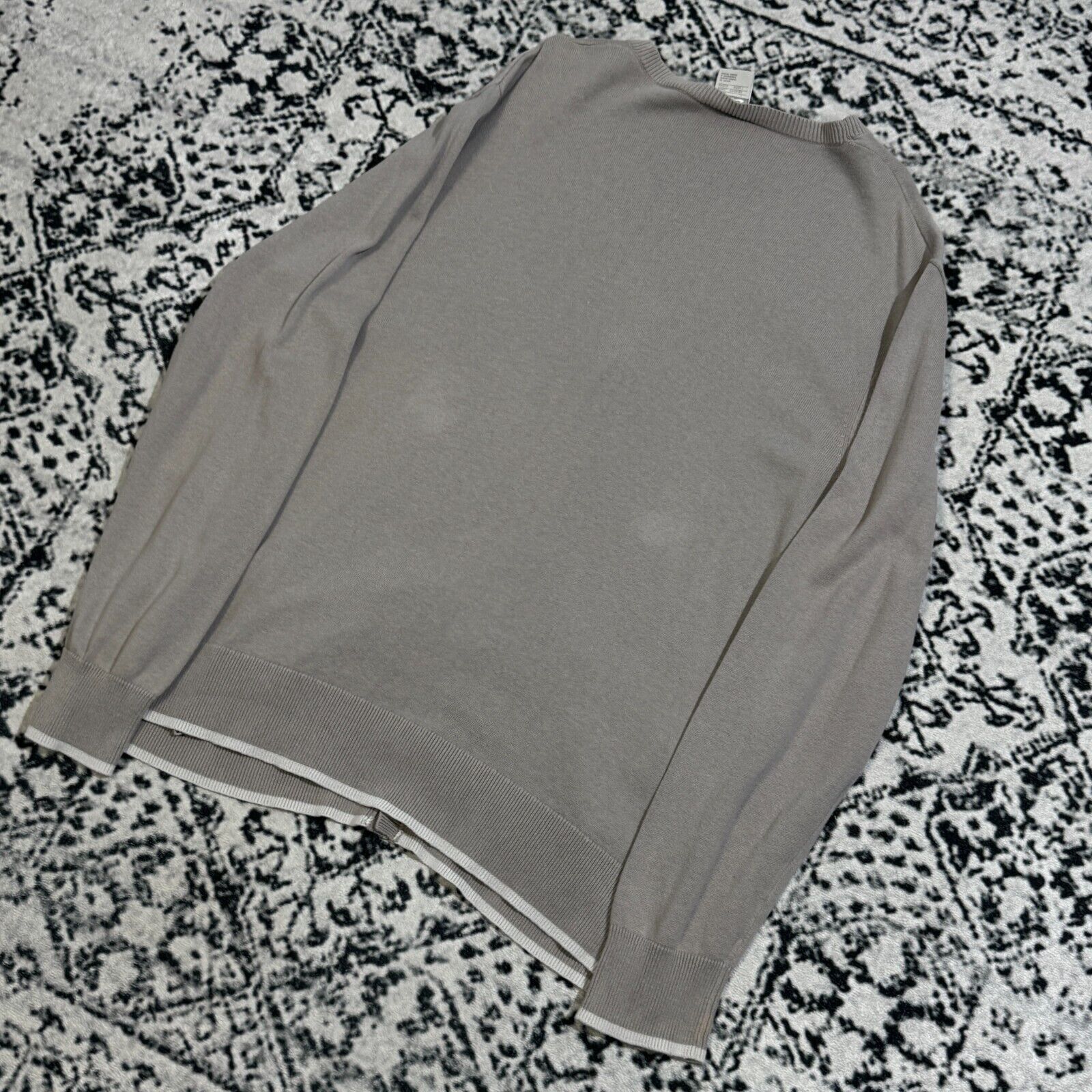 Nike × Vintage Vintage Nike Unisex Gray Cotton Sweater Cardigan Size L Size US L / EU 52-54 / 3 - 13 Thumbnail