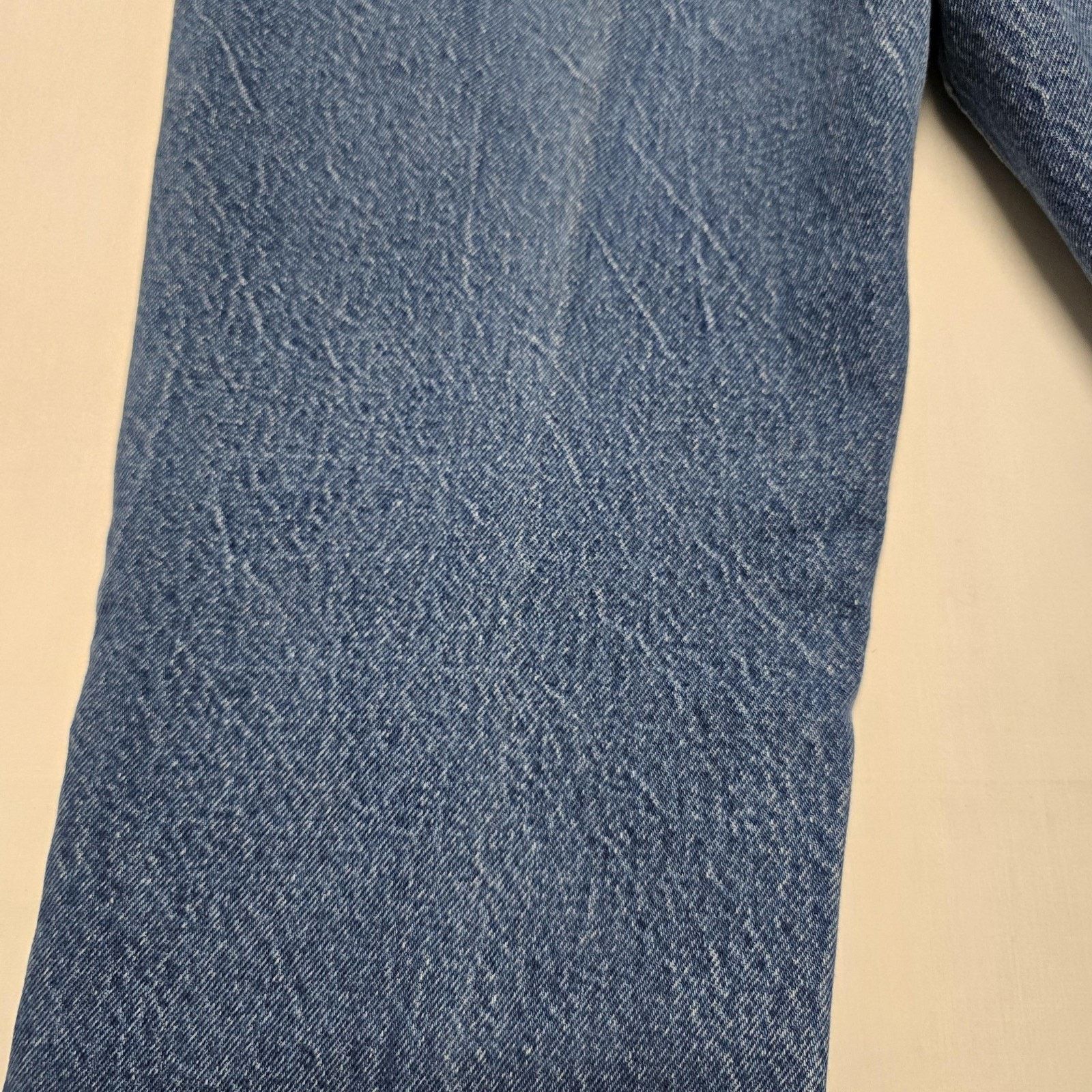 Lee Vintage Lee Jeans Womens 13 M Blue Denim Straight Leg 90s Size 34" / US 12 / IT 48 - 3 Thumbnail