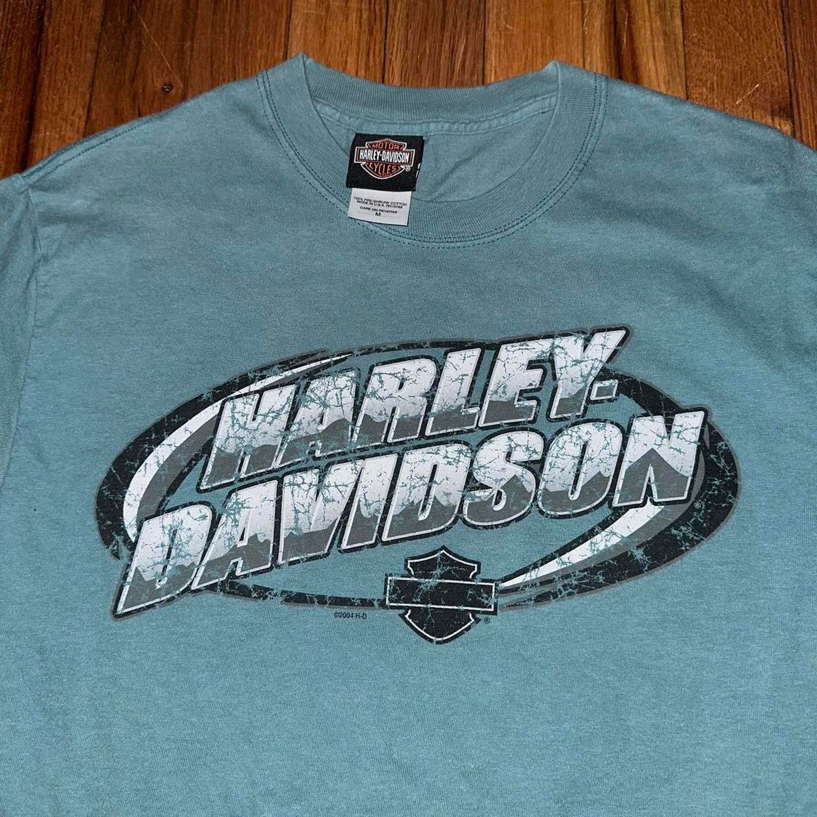 Harley Davidson Vintage 2004 Harley Davidson Motorcycles Burlington NC Tee M Size US M / EU 48-50 / 2 - 5 Thumbnail