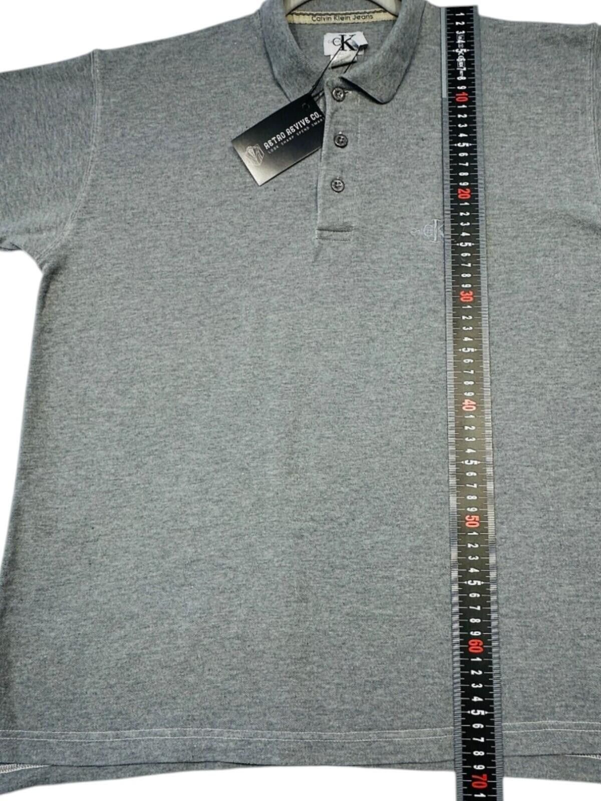 Calvin Klein Calvin Klein Jeans Polo Shirt Men's UK Size M Grey Size US M / EU 48-50 / 2 - 11 Thumbnail