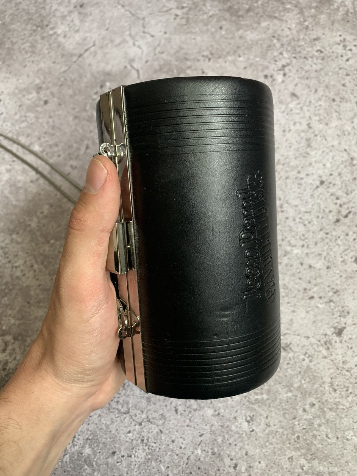 Designer JPG Jean Paul Gaultier cylinder black leather bag Size ONE SIZE - 3 Thumbnail