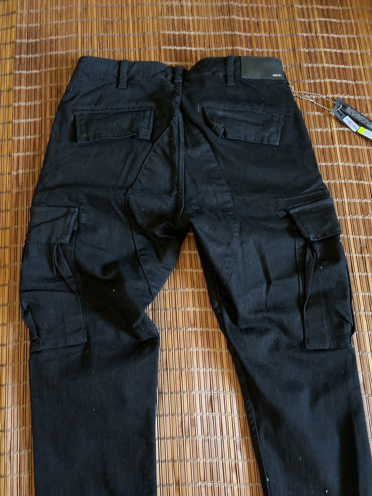 Amiri Mike Amiri Black Cargo Denim Tapered jeans with pockets Size 27" / US 4 / IT 40 - 3 Thumbnail