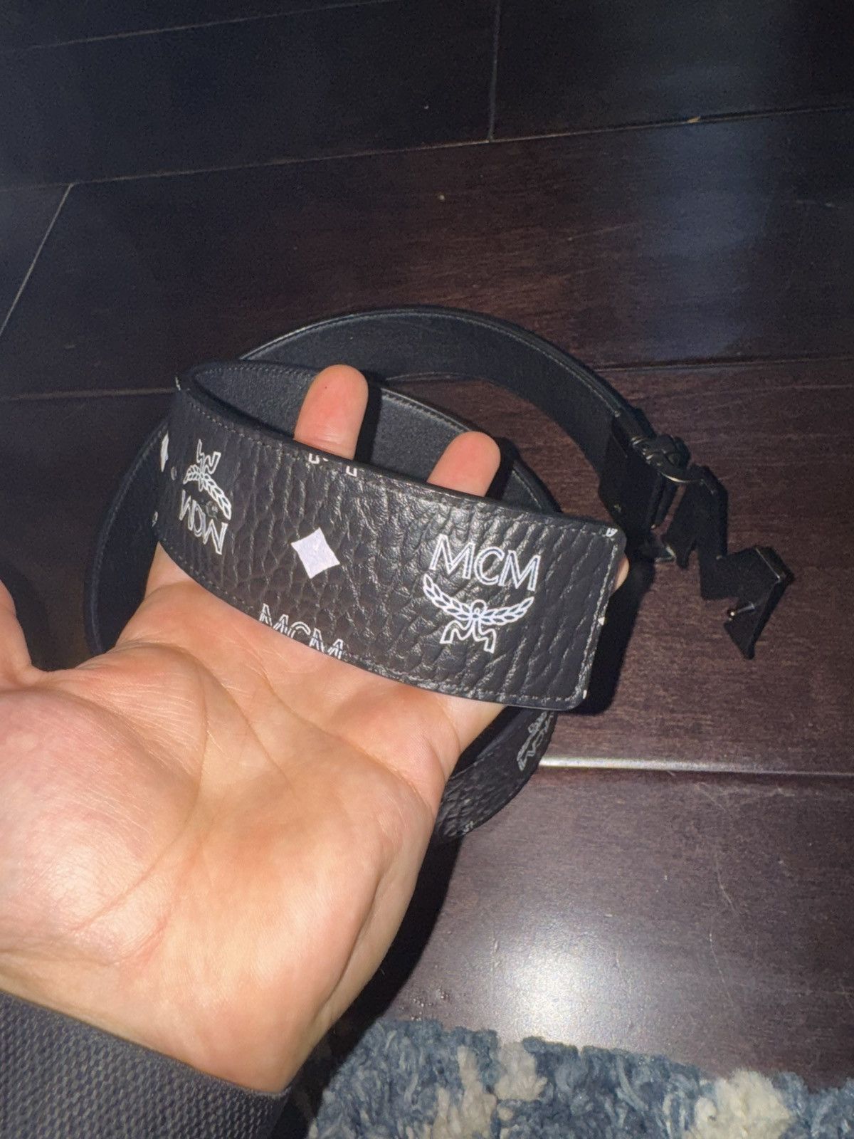 MCM MCM reversible monogram/black belt Size 32 - 3 Thumbnail