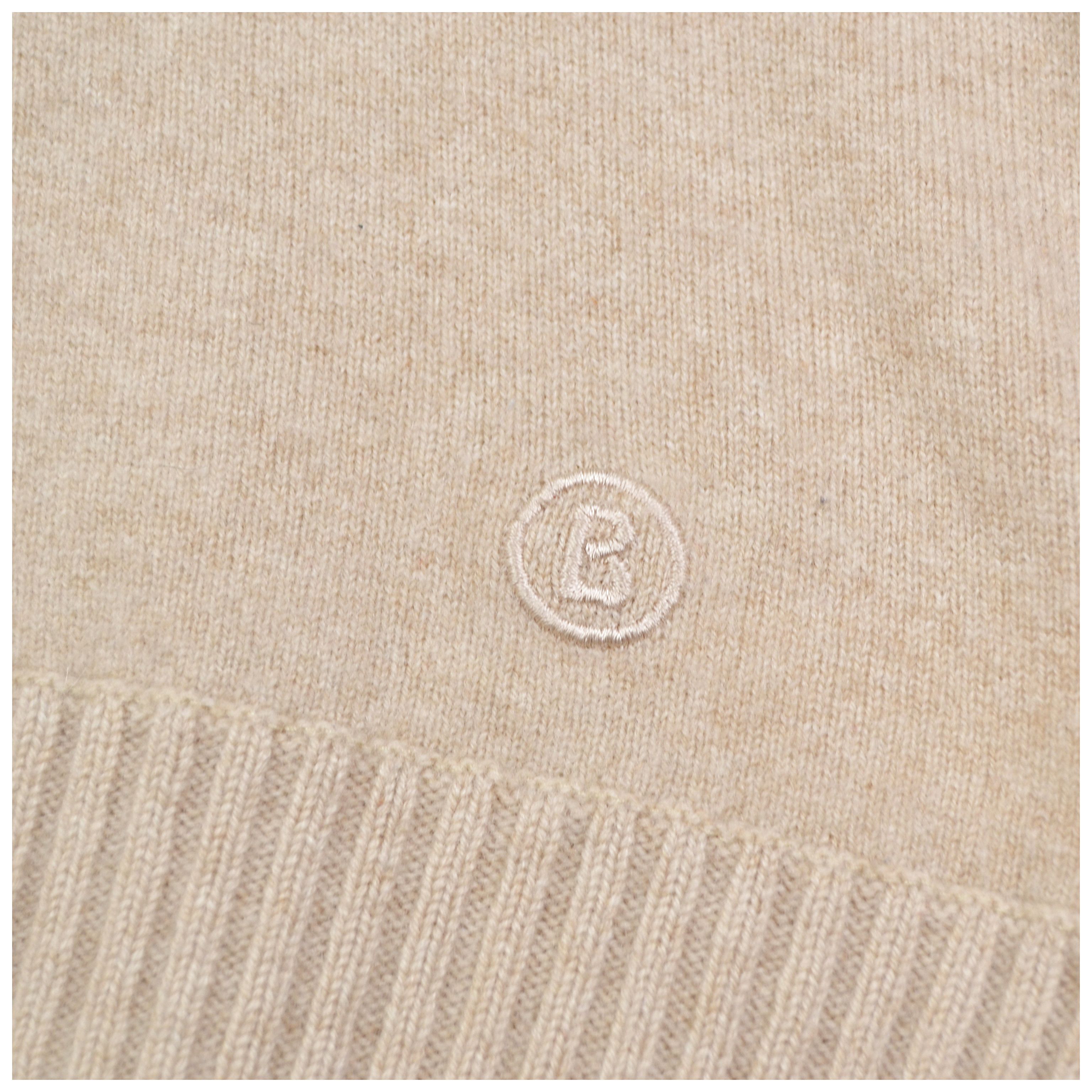 Bogner Bogner Cashmere Sweater Beige V-Neck Women's Size US12 Size XL / US 12-14 / IT 48-50 - 10 Thumbnail