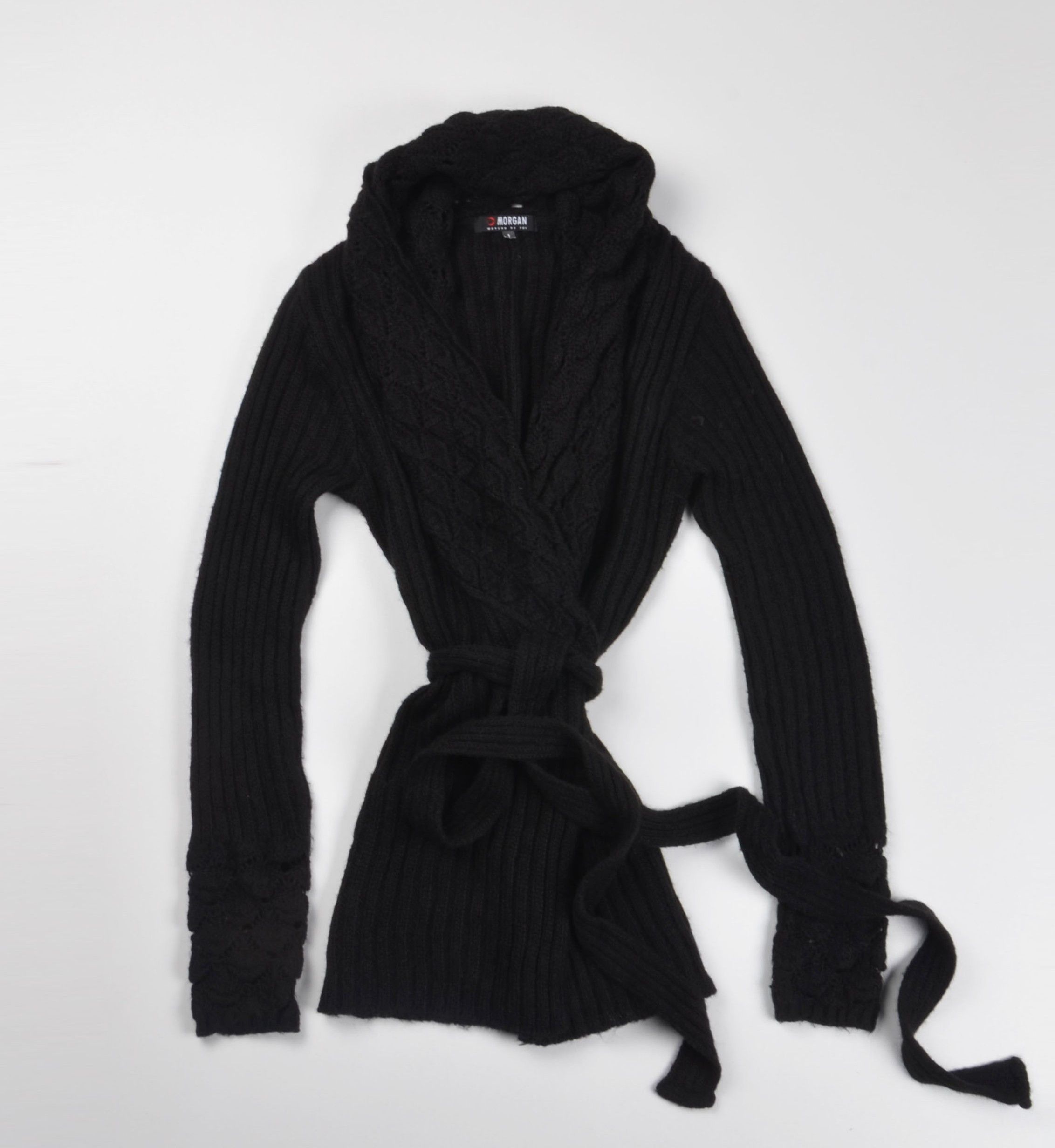 Morgan De Toi Vintage Morgan de Toi Y2K Mohair Blend Wrap Cardigan Size S / US 4 / IT 40 - 4 Thumbnail