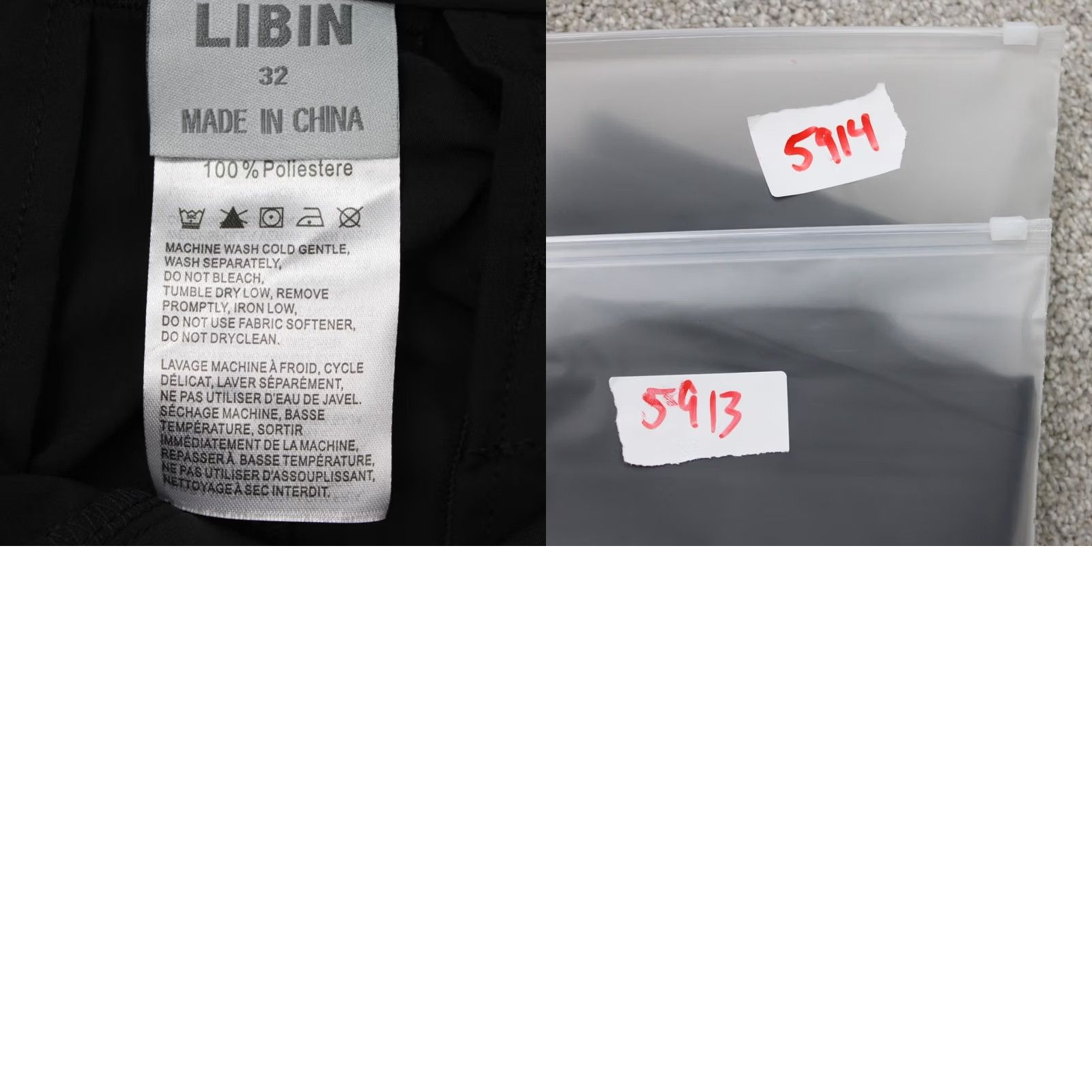 Vintage Libin Pants Mens 32 Black Waterproof UPF 50+ 100% Polyester Inseam 32" Regular Straight Ankle - NWT, 90s Theme, Casual Mens Clothing Size US 32 / EU 48 - 9 Thumbnail