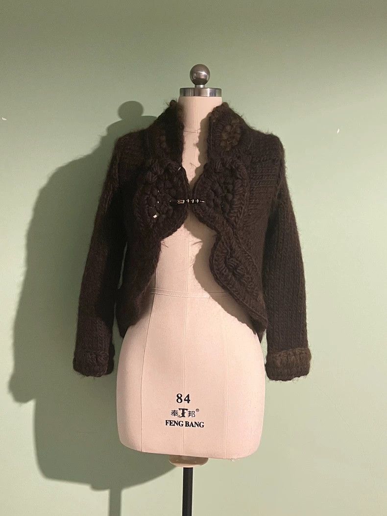 Comme des Garcons Comme des Garcons Brown knit cardigan Size XS / US 0-2 / IT 36-38 - 1 Thumbnail