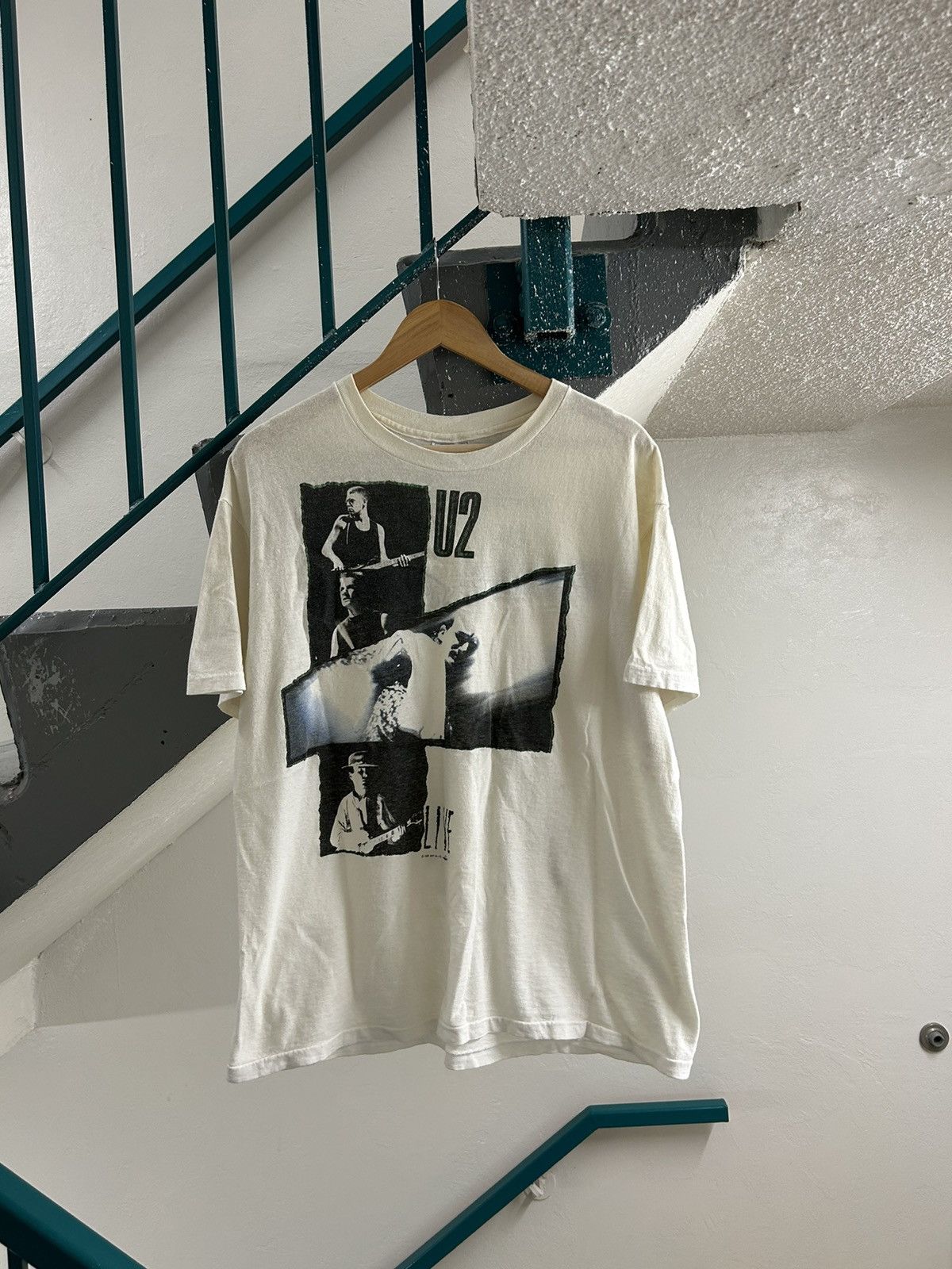 image of Band Tees Vintage 1987 U2 The Joshua Tree Tour T Shirt 80's 90's in White, Men's (Size XL)