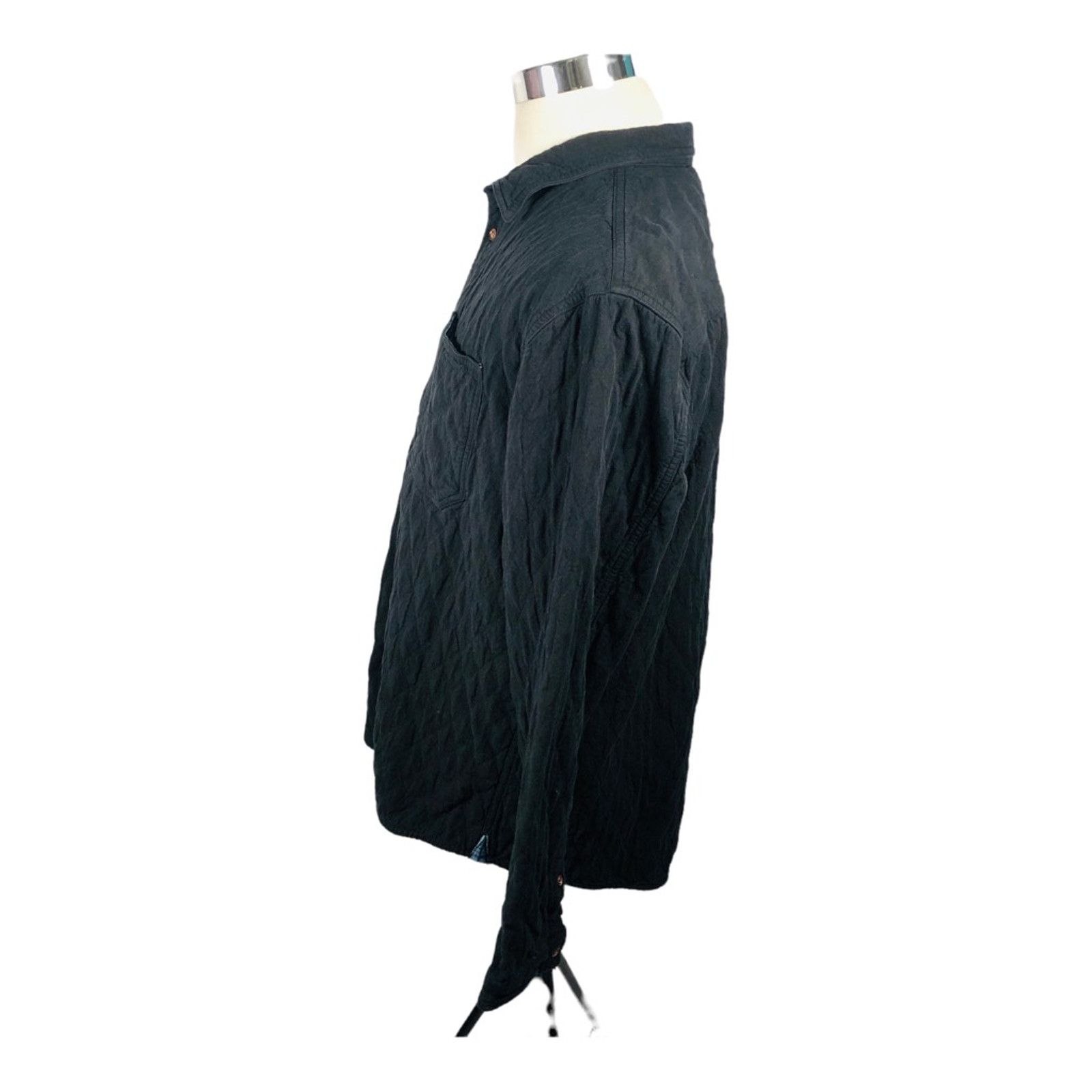 Carbon2Cobalt Carbon 2 Cobalt Quilted Shirt Jacket Black Long Sleeve XL Size US XL / EU 56 / 4 - 3 Thumbnail