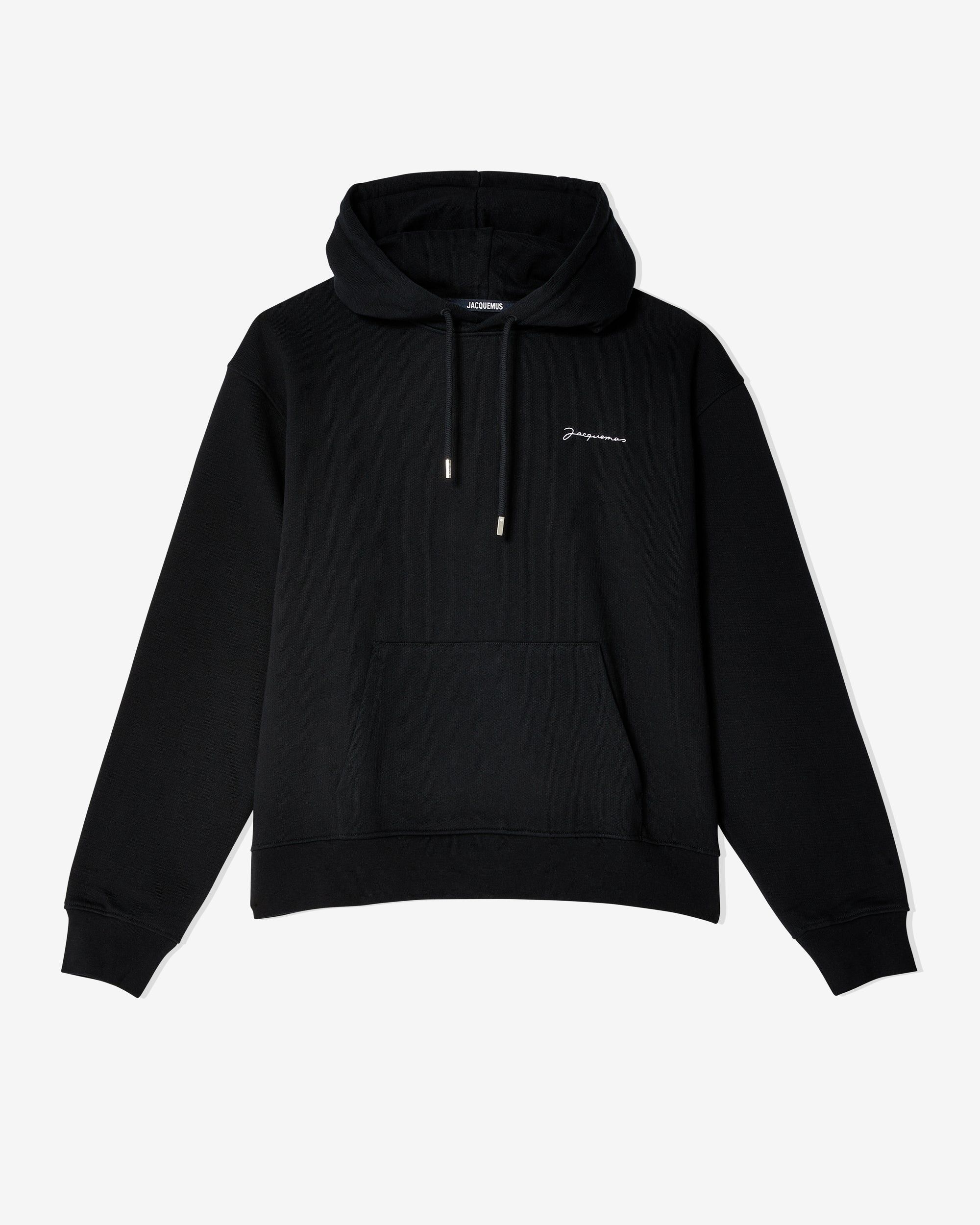 Jacquemus o1s22i1n1024 Unisex Hooded Sweatshirt in Black Size US M / EU 48-50 / 2 - 1 Thumbnail