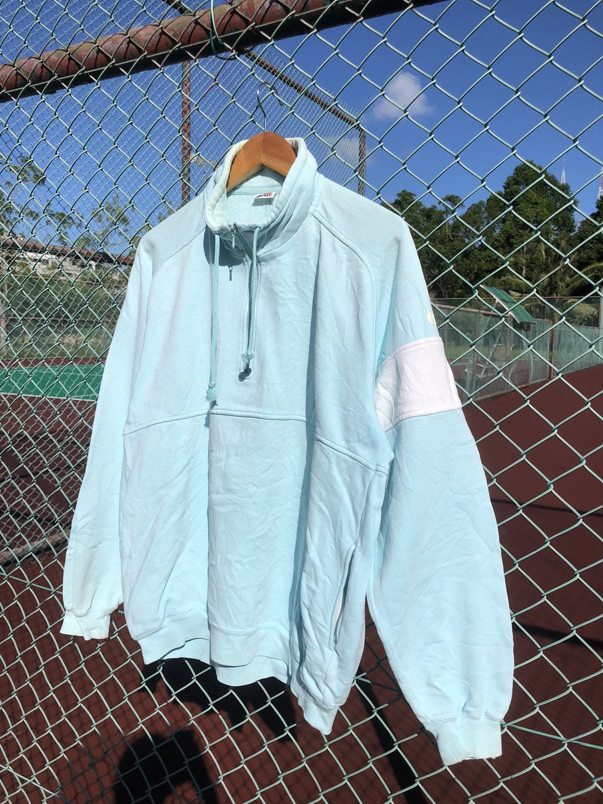 Ellesse × Japanese Brand × Vintage Vintage Ellesse Il Tennis Sul Serio 1/4 zipper Sweatshirt Size US L / EU 52-54 / 3 - 2 Thumbnail