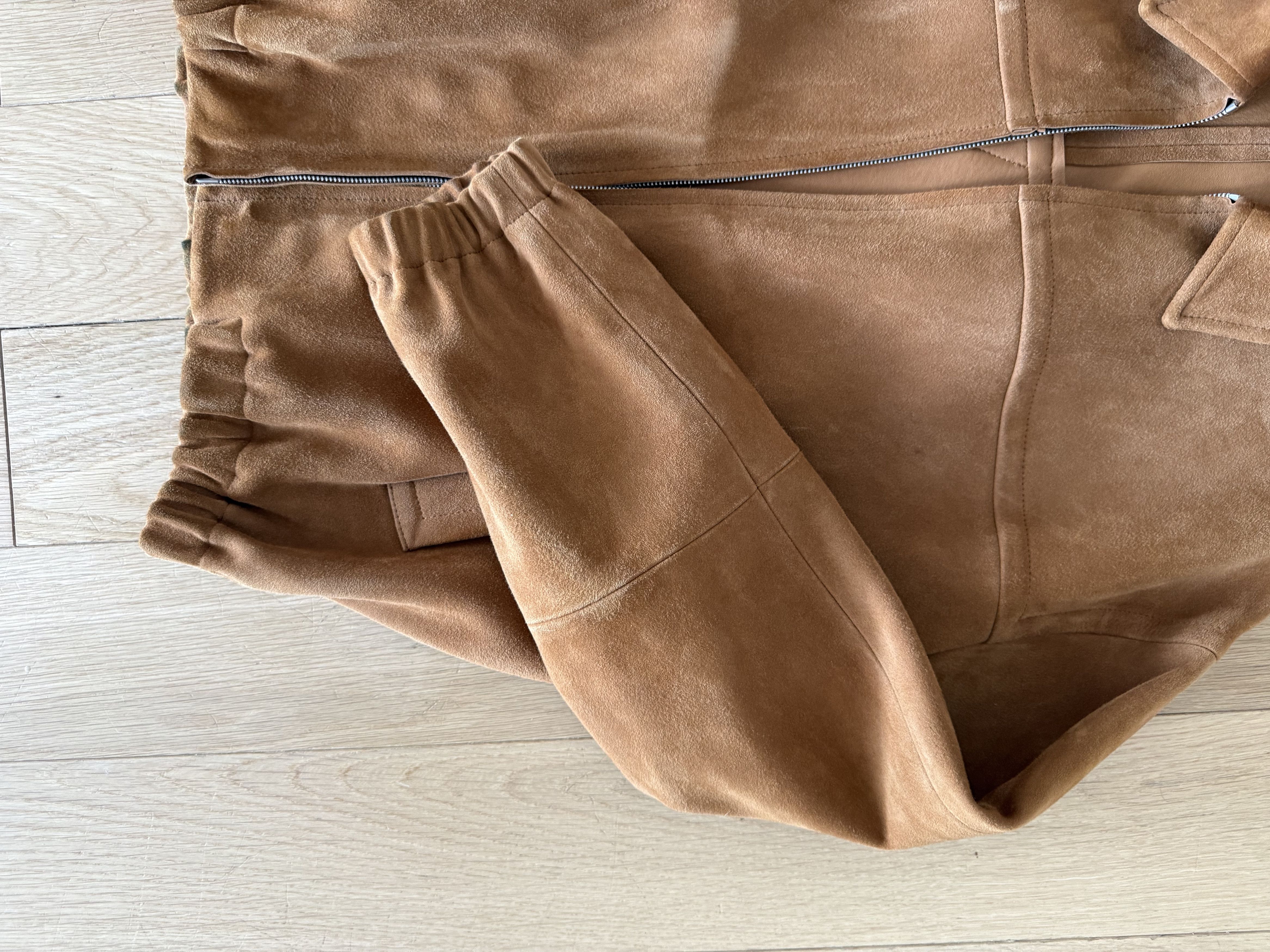 Auralee Auralee Lamb Suede Zip Blouson - Camel Size US XL / EU 56 / 4 - 4 Thumbnail