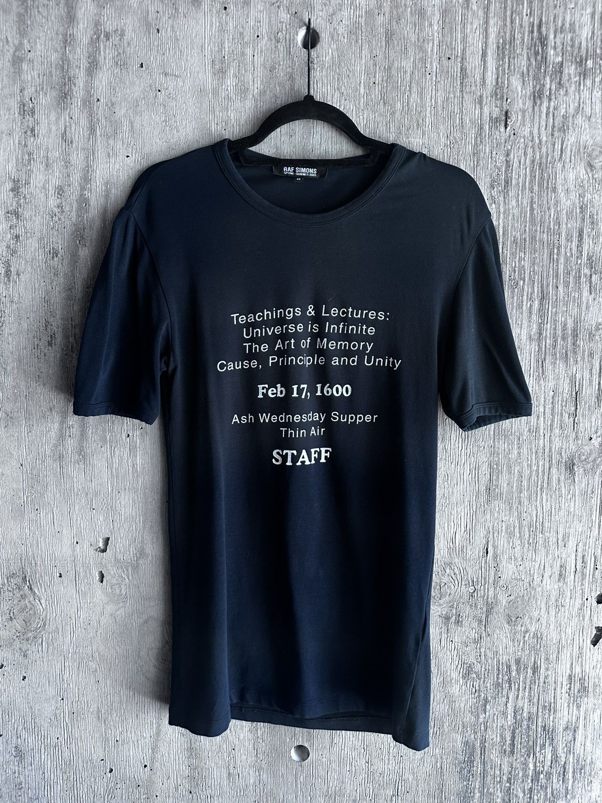 Raf Simons RAF SIMONS “STAFF” TEE S/S05 Size US M / EU 48-50 / 2 - 1 Thumbnail