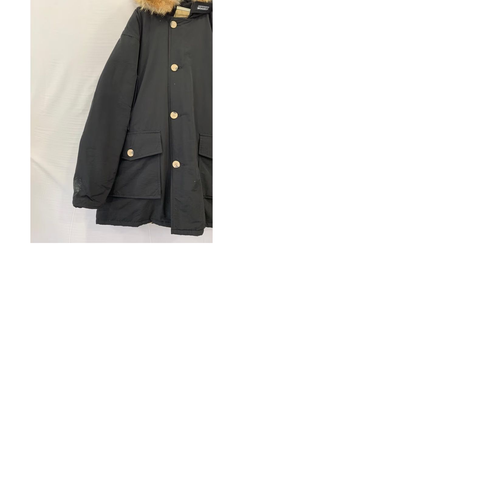 Vintage Woolrich Arctic Parka XL Black Down Jacket Fur Hood Made In USA Men's Vtg #rm Size US XL / EU 56 / 4 - 10 Thumbnail