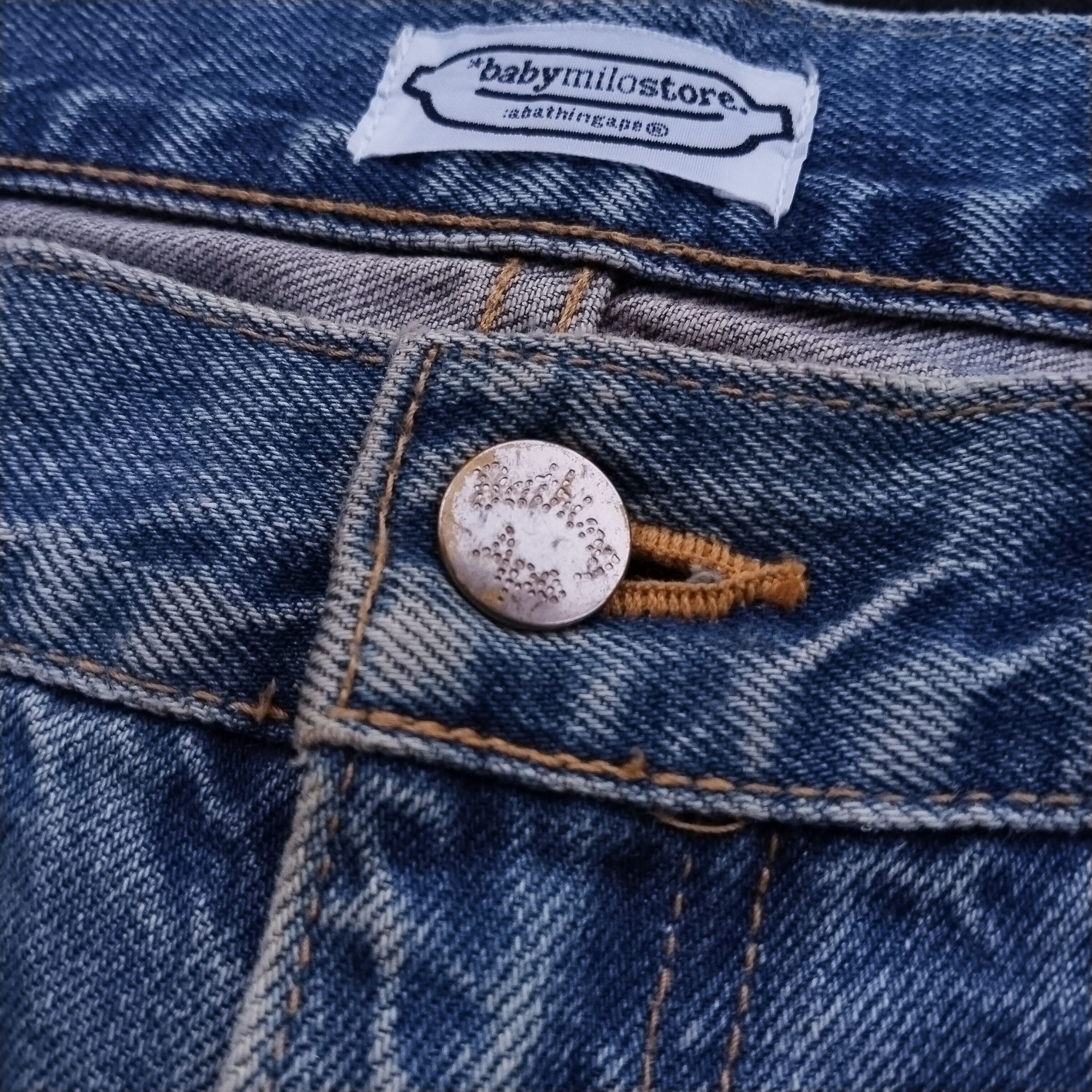 Bape Washed Baby Milo Denim Pants (2006) Size US 40 / EU 56 - 10 Thumbnail