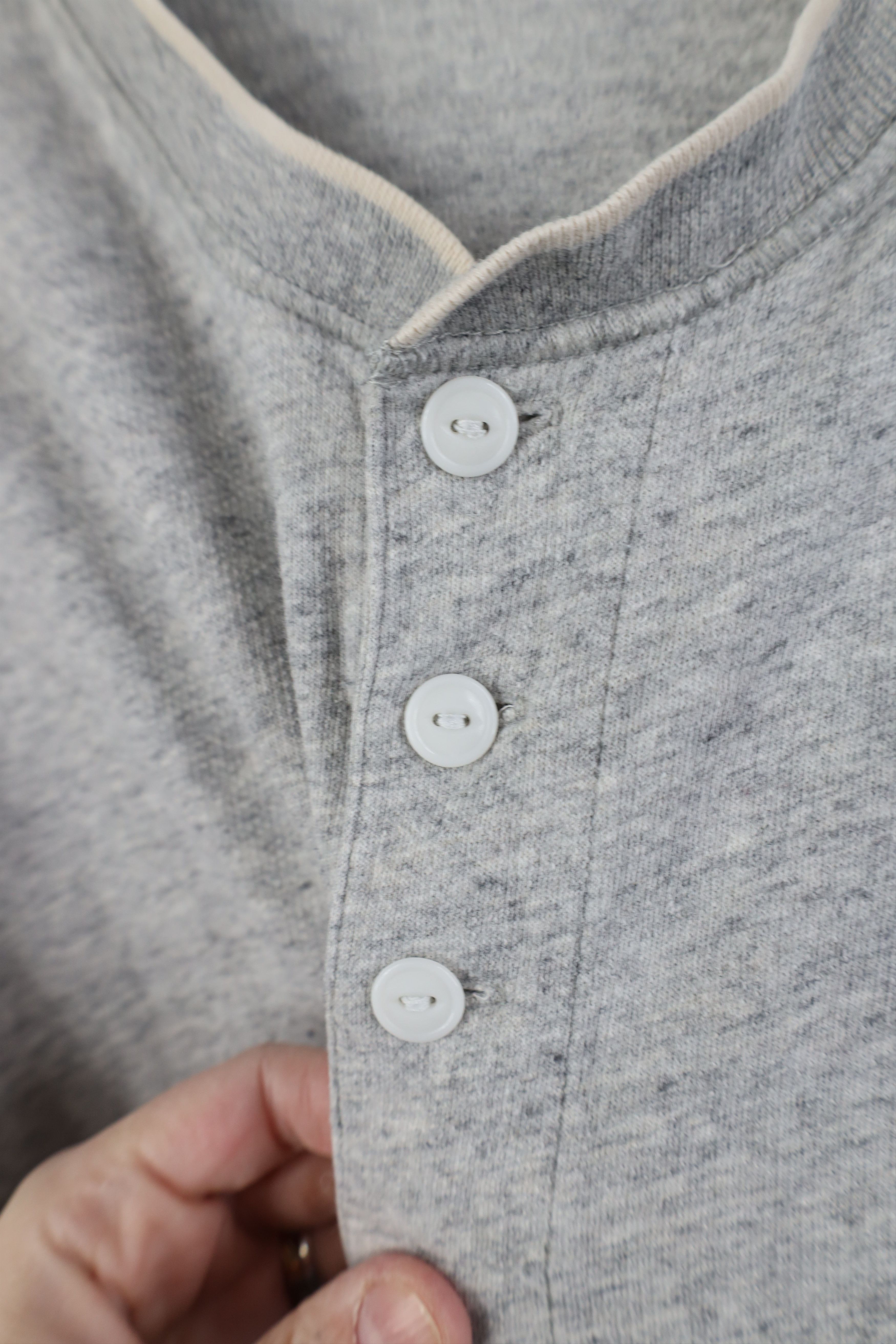 J.Crew J Crew Knit Goods Fit Jersey Cotton Knit Henley T-Shirt Gray Size US M / EU 48-50 / 2 - 4 Thumbnail