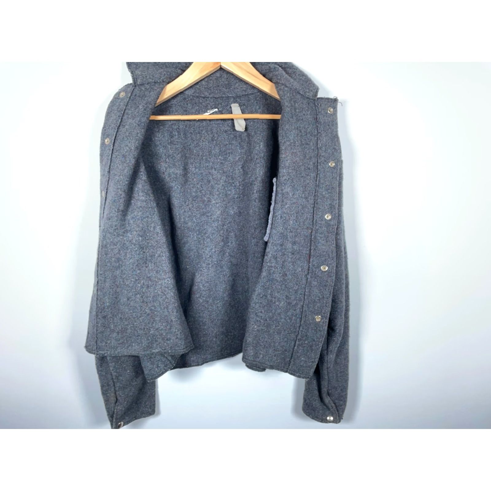 Vintage VINTAGE Donegal Wool Shirt Jacket Mens 2XL Gray Tweed Shacket Unlined Snap Button Casual Workwear 80s 90s Hipster Retro Mens Size US XXL / EU 58 / 5 - 5 Thumbnail