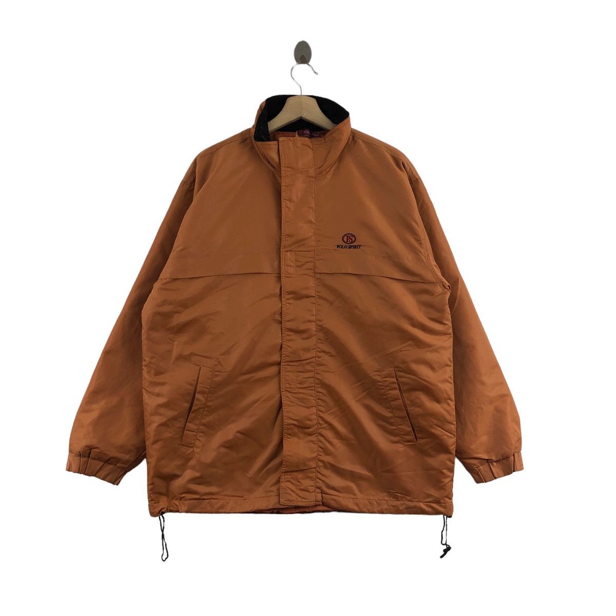 image of Polo Ralph Lauren x Vintage Polo Spirit Jacket Embroidered Logo Gorpcore in Orange (Size Large)