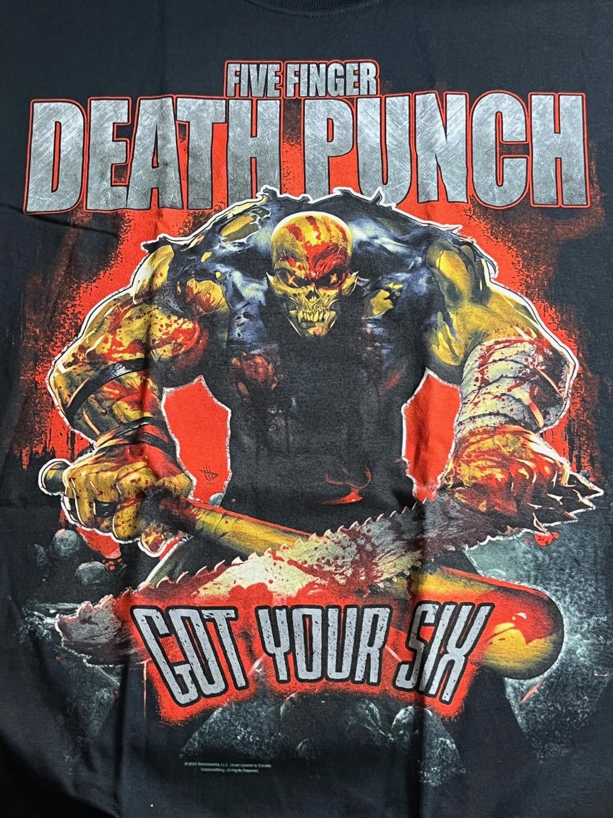 Designer Five Finger Death Punch T-shirt FFDP Got Your Six 2015 Tour Size US M / EU 48-50 / 2 - 4 Thumbnail