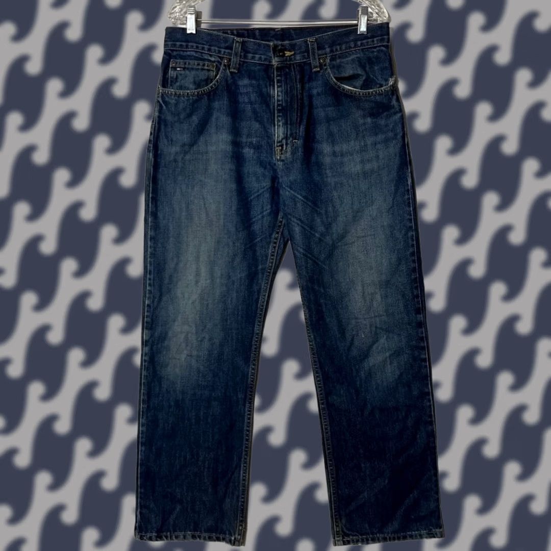 Tommy Hilfiger Tommy Hilfiger Jeans Mens 32x30 Blue Easy Fit Straight Leg Denim M39 Size US 32 / EU 48 - 1 Thumbnail