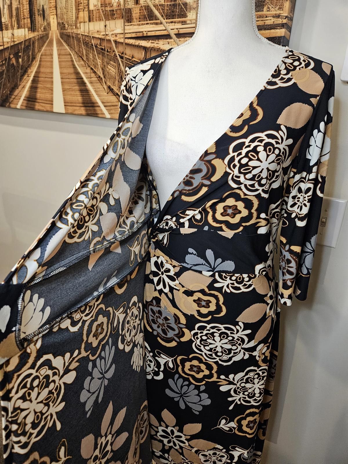 Jones New York Jones New York Floral Wrap Dress #374 Size M / US 6-8 / IT 42-44 - 5 Thumbnail
