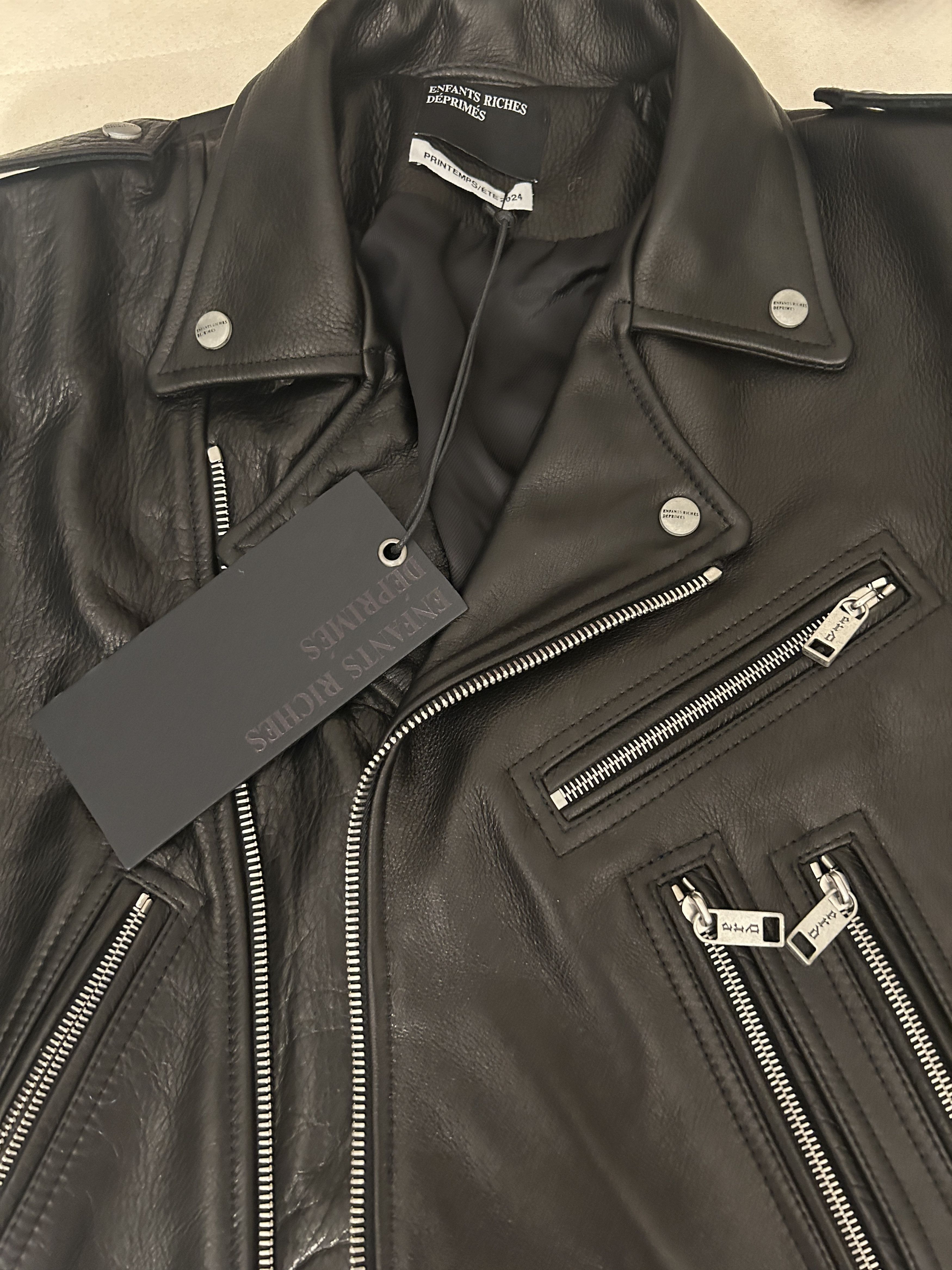 Enfants Riches Deprimes Enfants Riches Déprimés Black Rose Buckle Leather Jacket Size US M / EU 48-50 / 2 - 2 Thumbnail