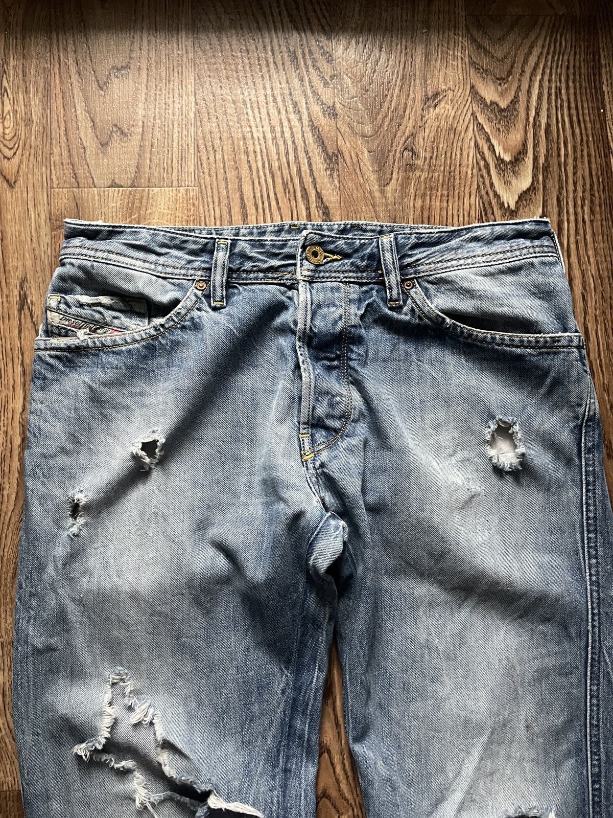 Diesel Y2K Diesel RUKY Jeans Boot Cut Button Fly Distressed Size US 32 / EU 48 - 5 Thumbnail