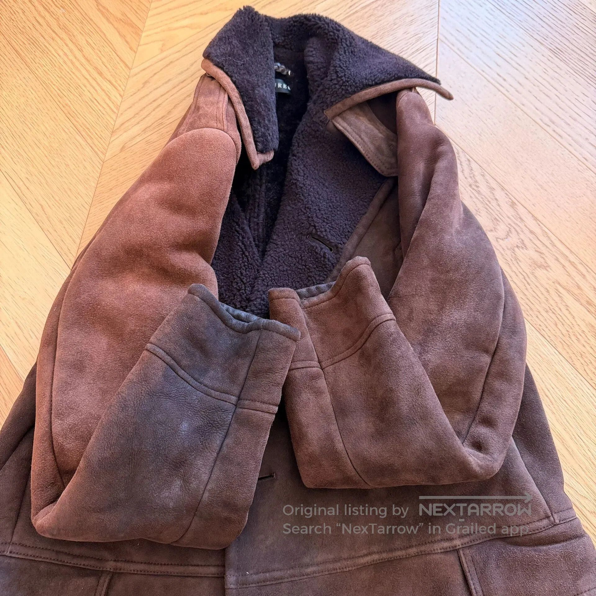 RLX Ralph Lauren Black Shearling Long Coat by Ralph Lauren. Size M / US 6-8 / IT 42-44 - 9 Thumbnail