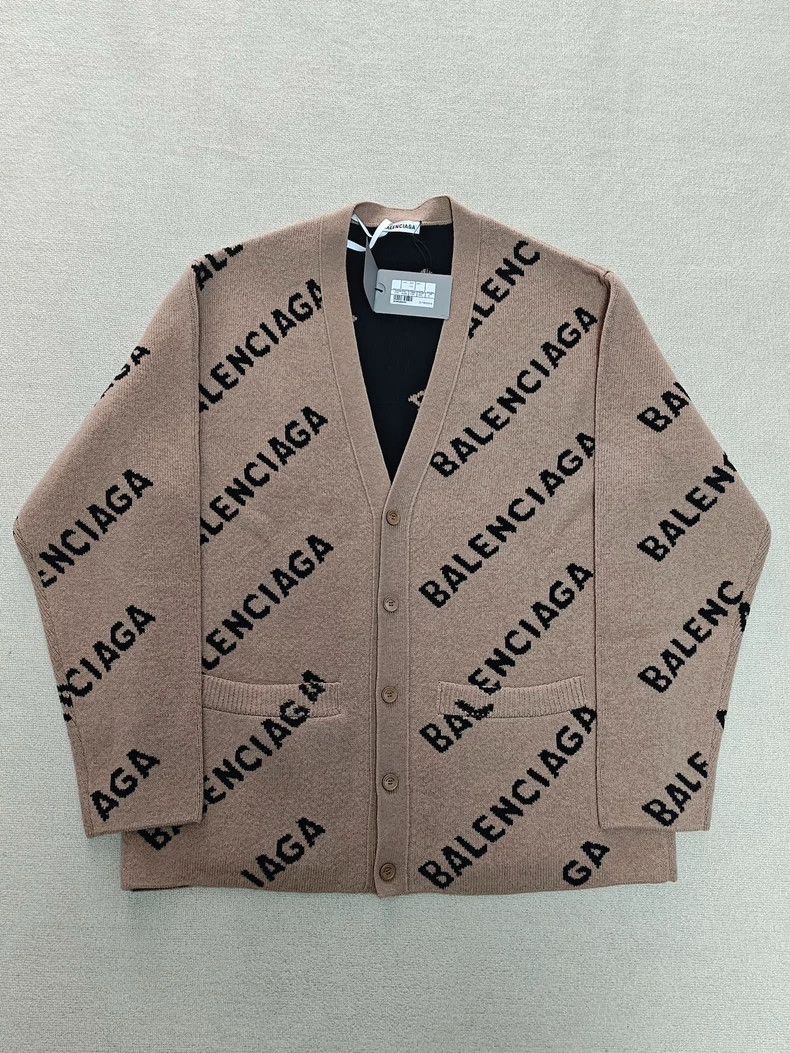 Balenciaga Balenciaga Full logo knit sweater jacket cardigan Size US M / EU 48-50 / 2 - 1 Thumbnail