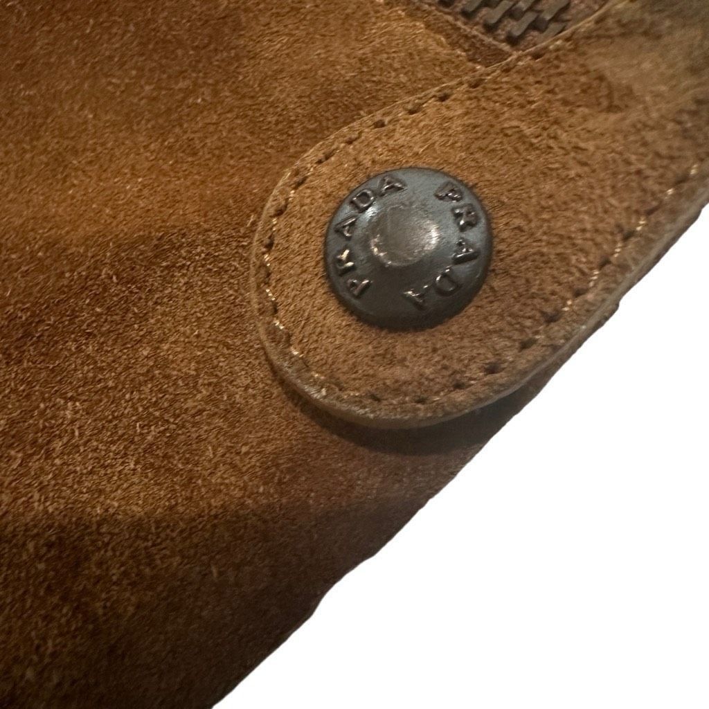 Prada PRADA Boots Shoes Leather Suede British Tan Brown Zip Up Mid Size US 9 / IT 39 - 9 Thumbnail