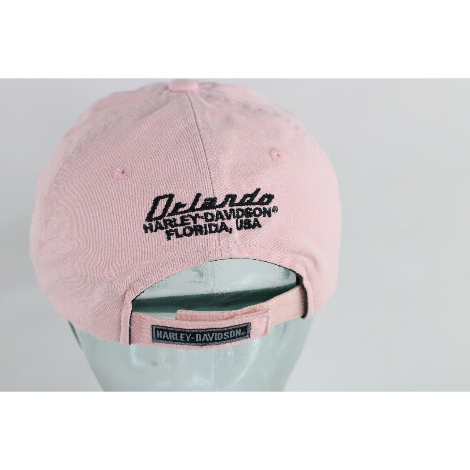 Vintage Vintage 90s Harley Davidson Script Strapback Hat Cap Size ONE SIZE - 5 Thumbnail