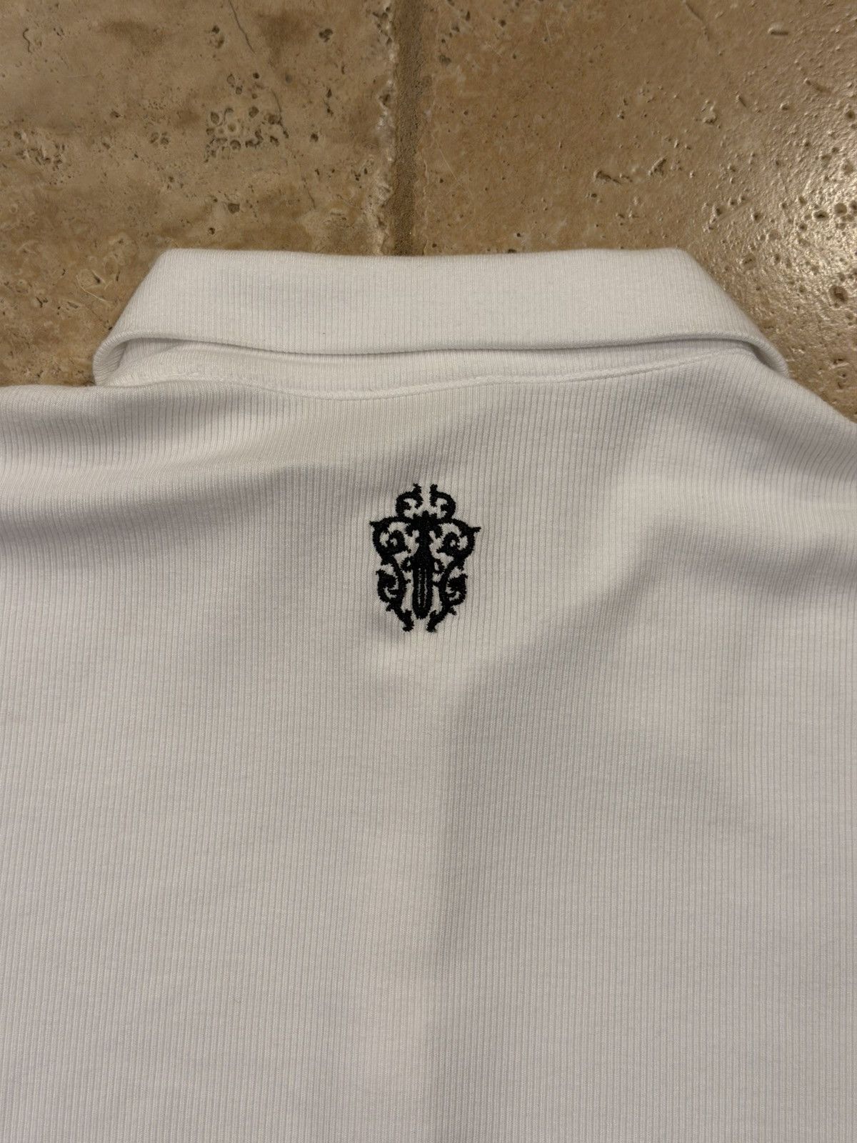 Chrome Hearts Chrome Hearts Polo Y NOT Dagger Embroidered White Dress Size L / US 10 / IT 46 - 13 Thumbnail