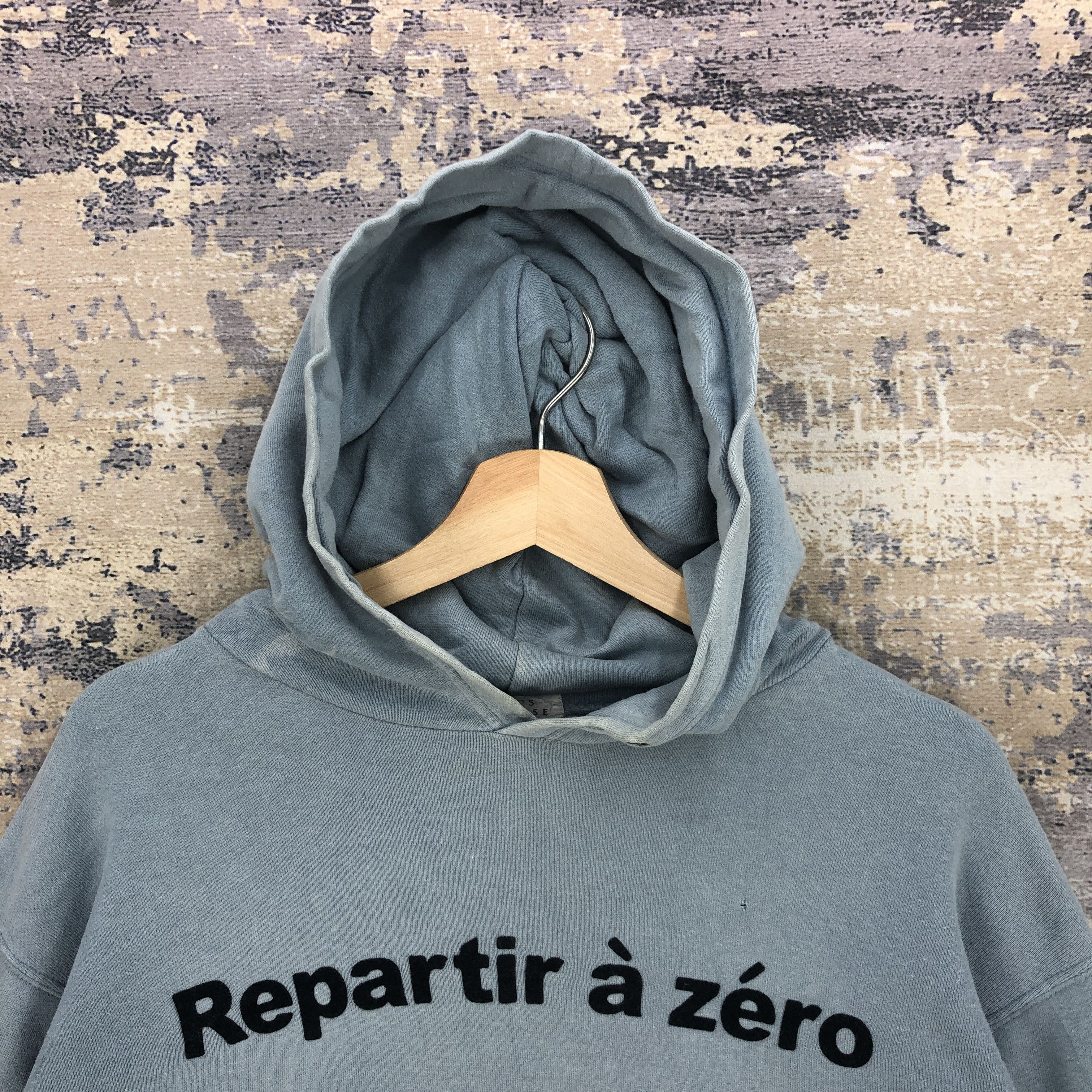 Japanese Brand × Vintage Vintage 90s Repartir a Zero Sweater Hoodie Sweatshirt Size US L / EU 52-54 / 3 - 4 Thumbnail