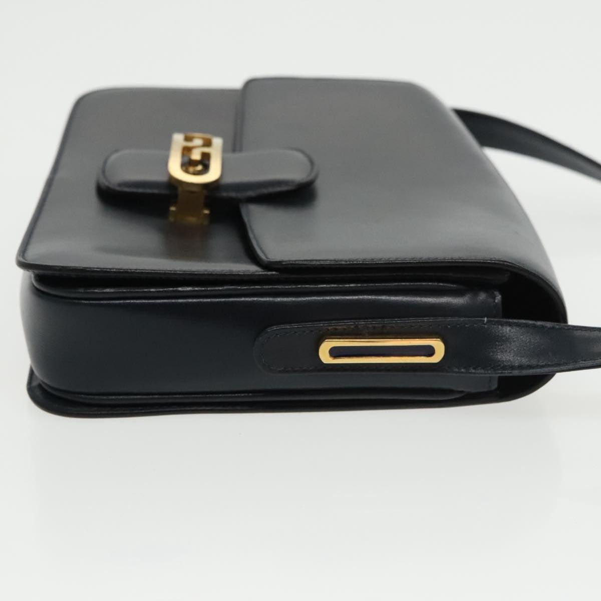Gucci GUCCI Shoulder Bag Leather Navy Gold Size ONE SIZE - 3 Thumbnail
