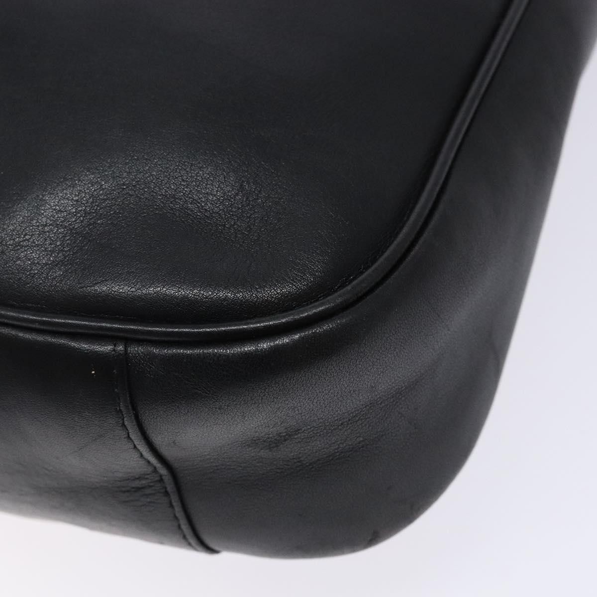 Gucci GUCCI Bamboo Hand Bag Leather Black Gold 001 1998 001 1998 Size ONE SIZE - 12 Thumbnail