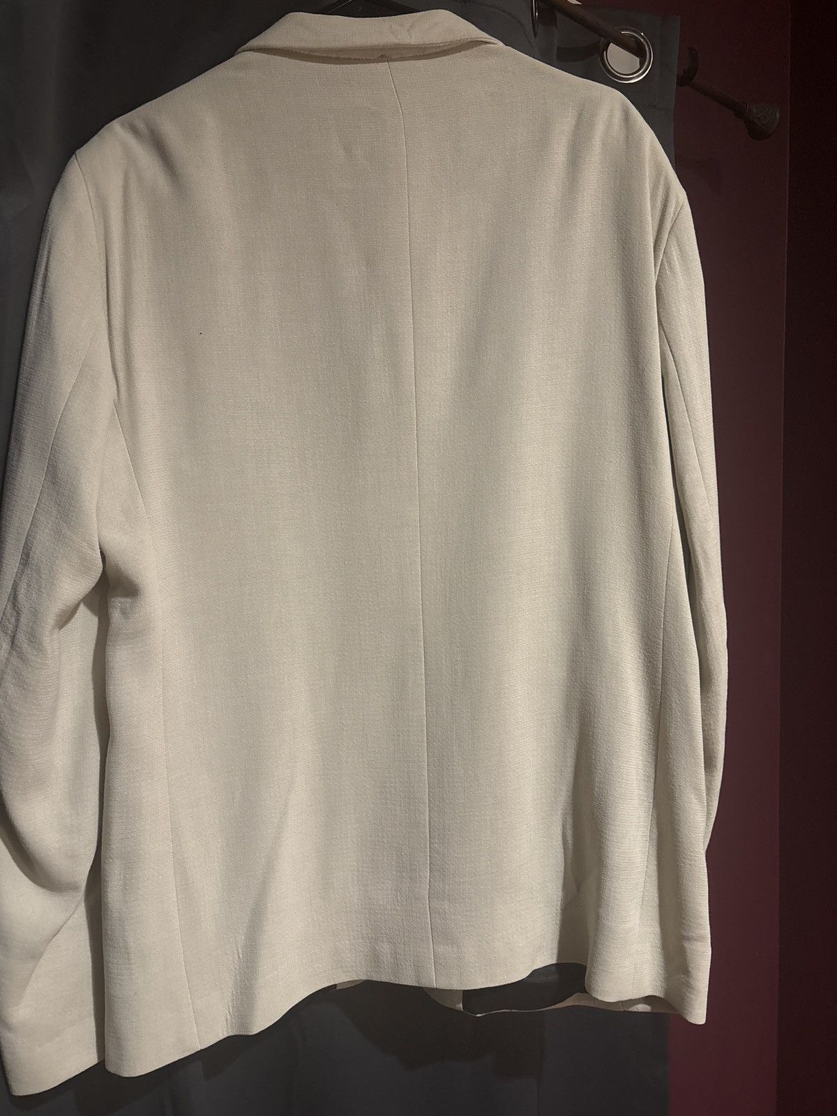 Midnight Studios midnight studios synth breasted blazer cream color Size 40L - 2 Thumbnail