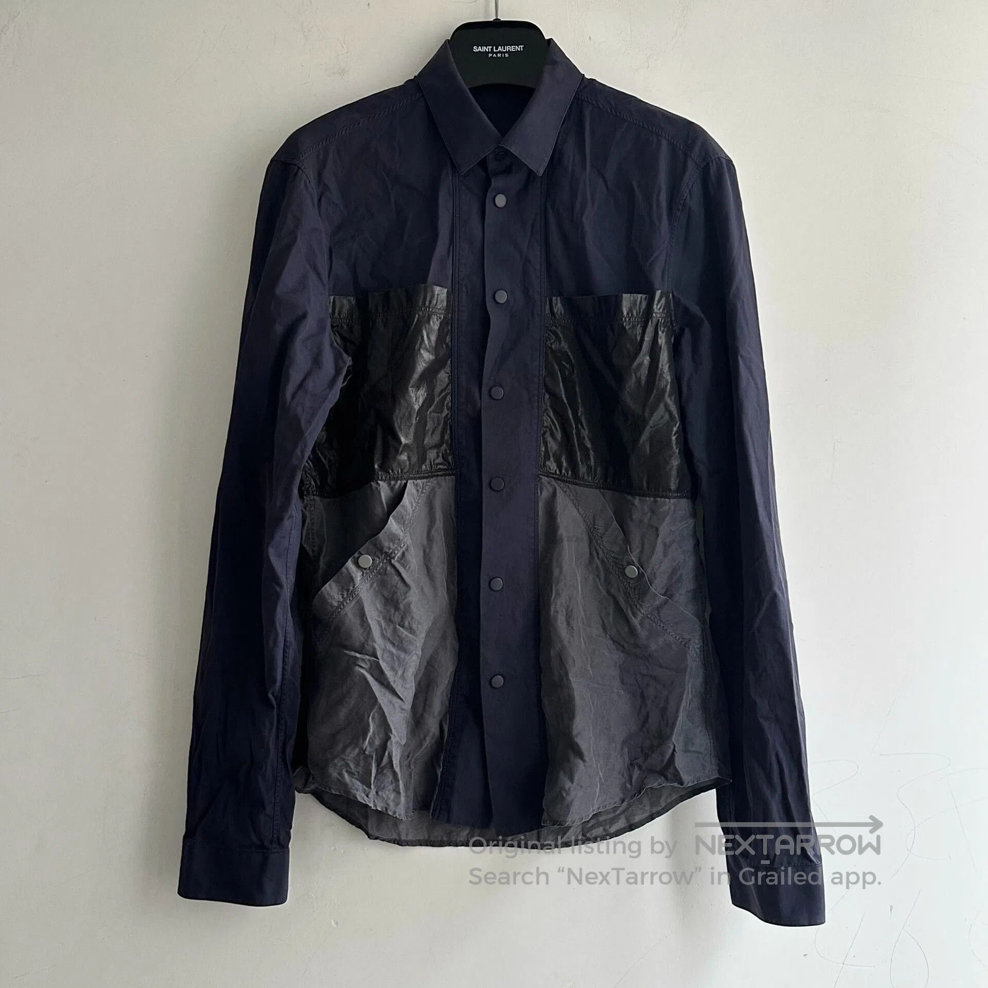 Balenciaga Balenciaga Black Panel Design Shirt. Size US M / EU 48-50 / 2 - 2 Thumbnail