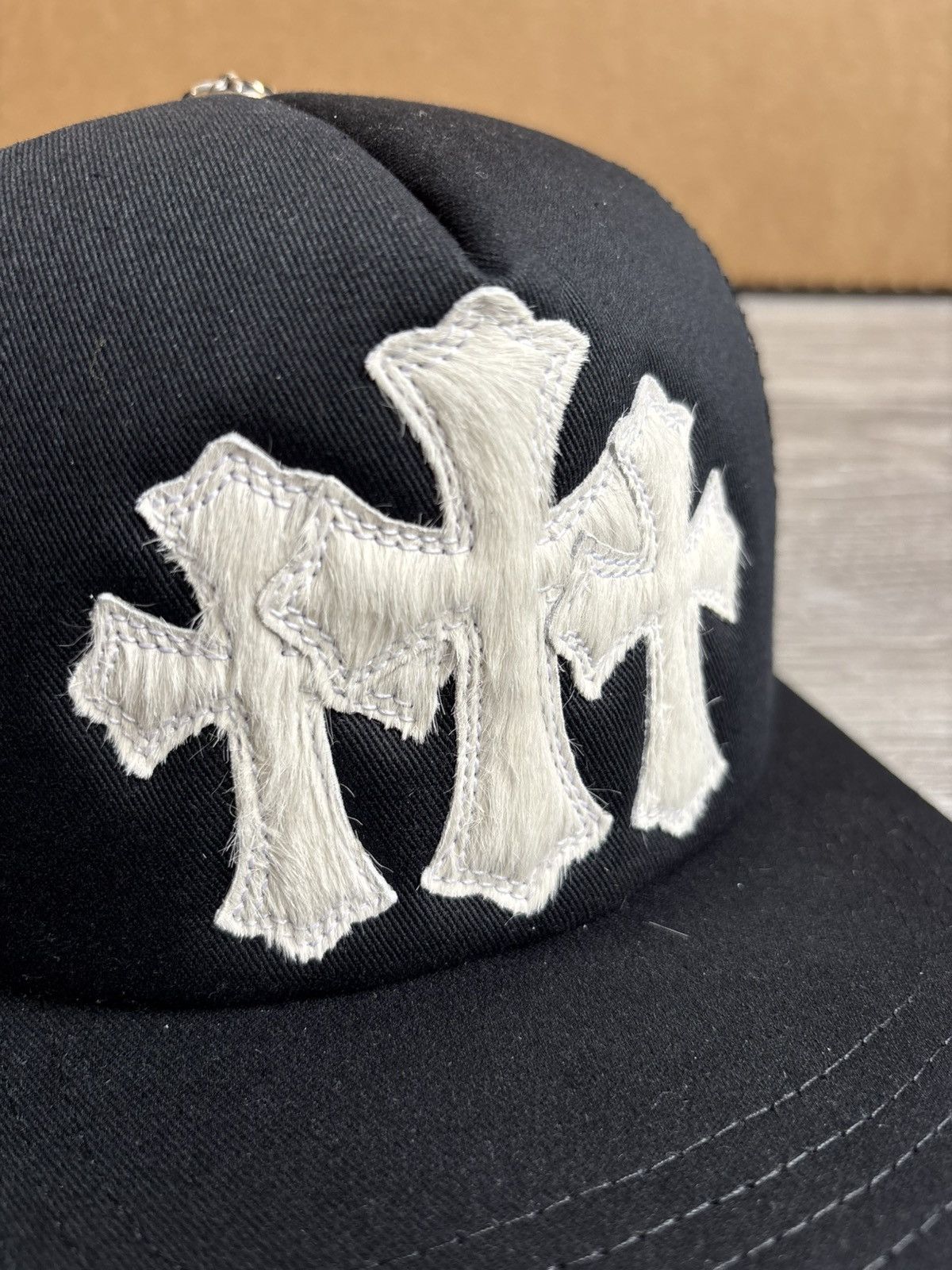 Chrome Hearts Chrome Hearts Pony Hair Cemetery Hat Size ONE SIZE - 4 Thumbnail
