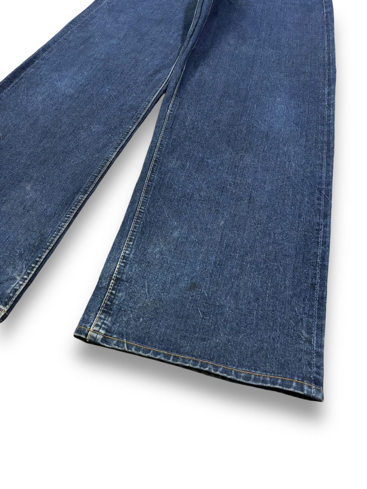 Sugar Cane Vintage 1990s Sugar Cane’s Selvedge Buckle Back Baggy Jeans Size US 30 / EU 46 - 11 Thumbnail