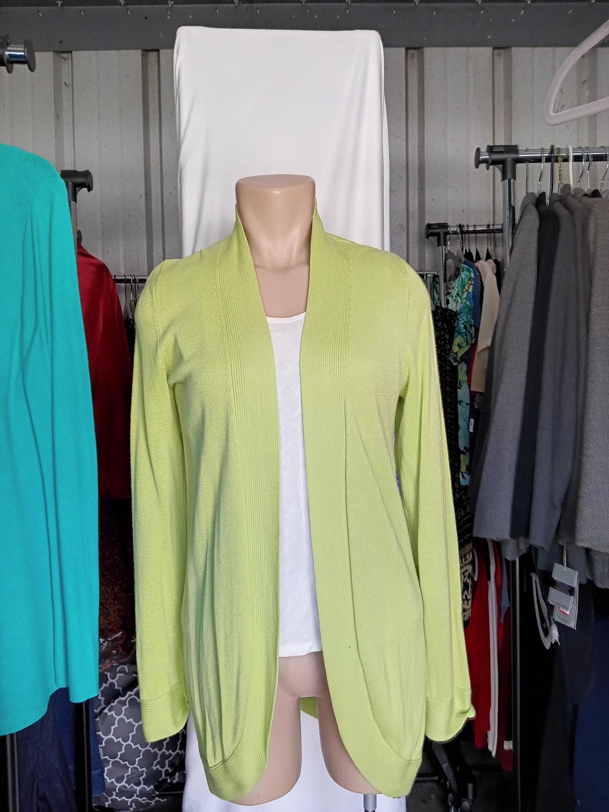 Chicos Chico's Lightweight Lime Green Cardigan Size S / US 4 / IT 40 - 1 Thumbnail