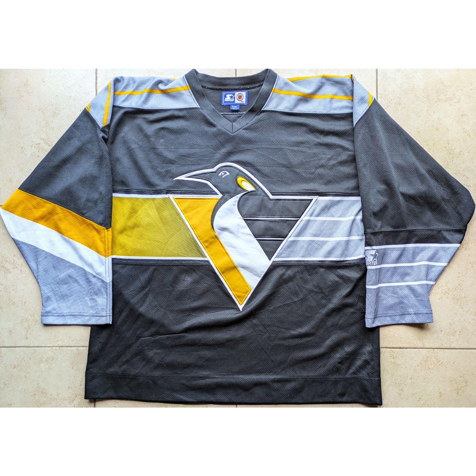 NHL Pittsburgh Penguins jersey 2XL black Robo 3rd hockey vintage Size US XXL / EU 58 / 5 - 1 Thumbnail
