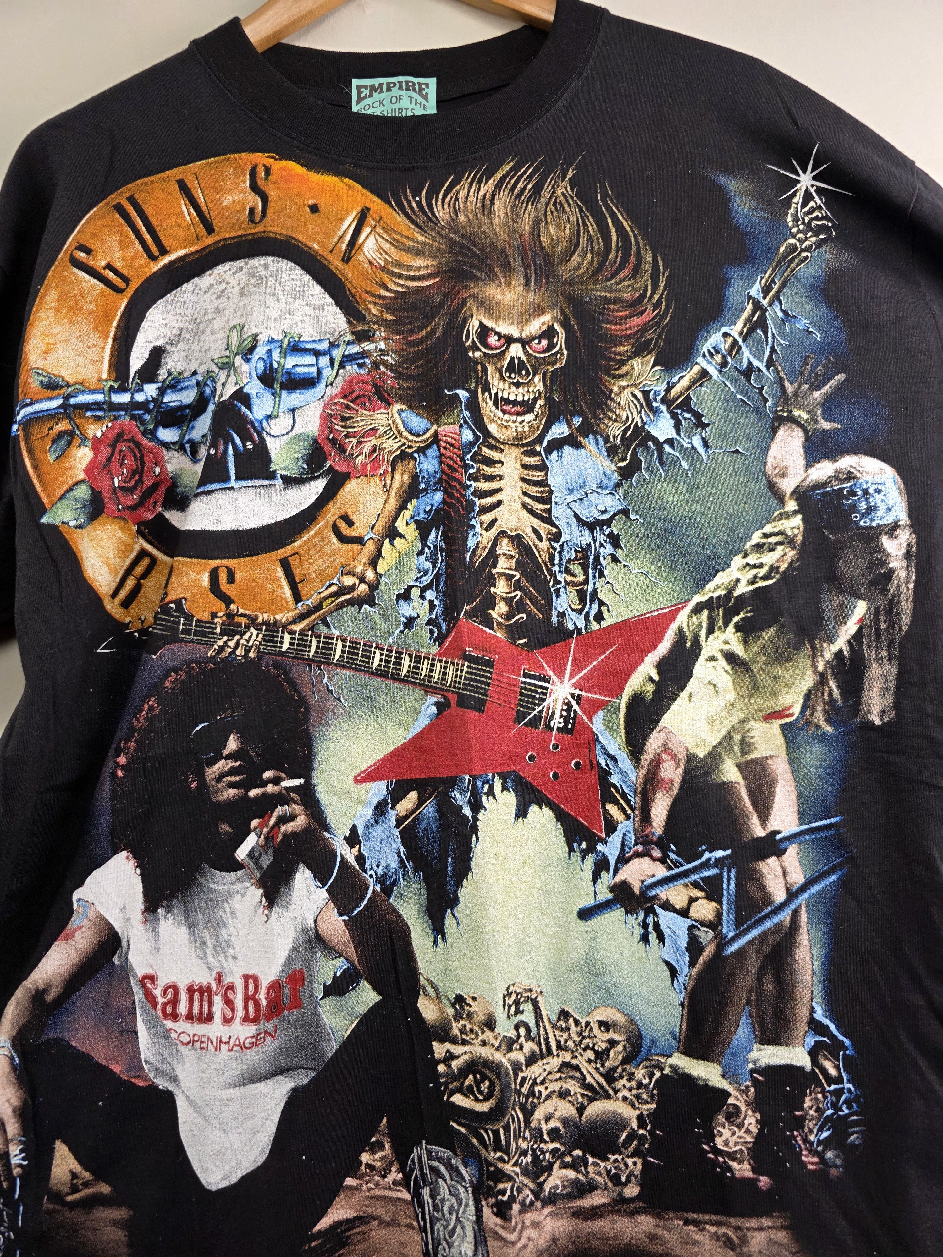Band Tees × Guns N' Roses × Vintage 90s Guns N Roses full print XL 23" 30.5" Size US XL / EU 56 / 4 - 3 Thumbnail